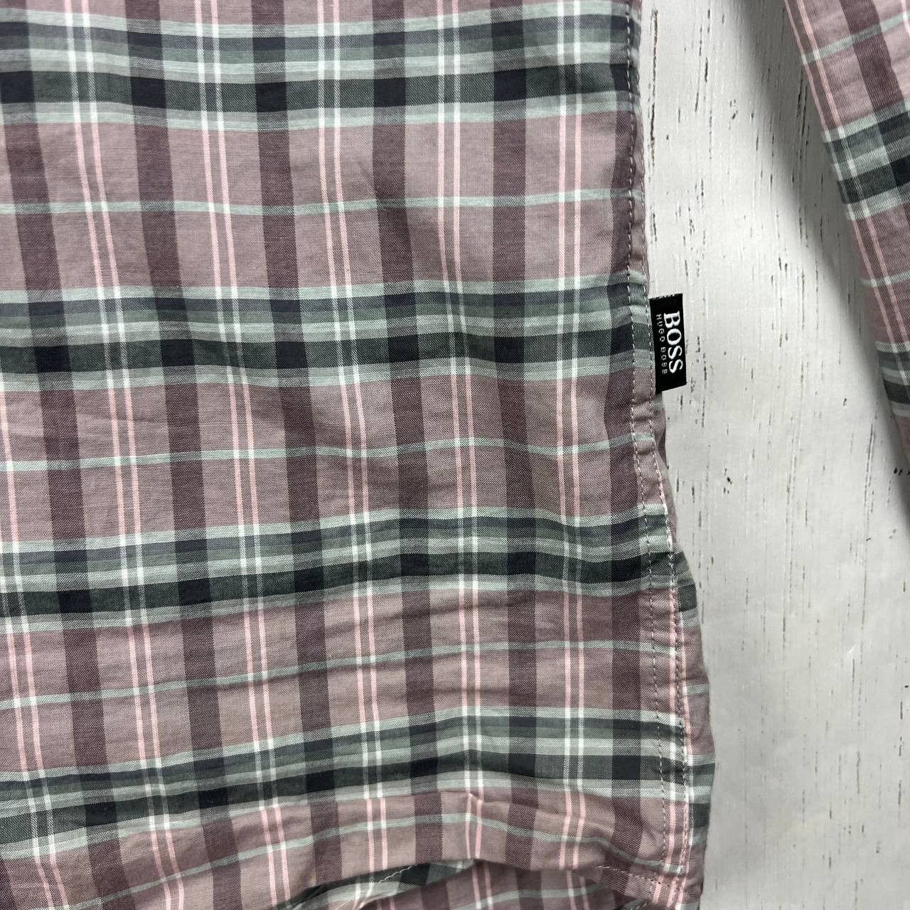 Hugo Boss BOSS Hugo Boss Medium Regular Fit Plaid Shirt Men Size US M / EU 48-50 / 2 - 7 Thumbnail