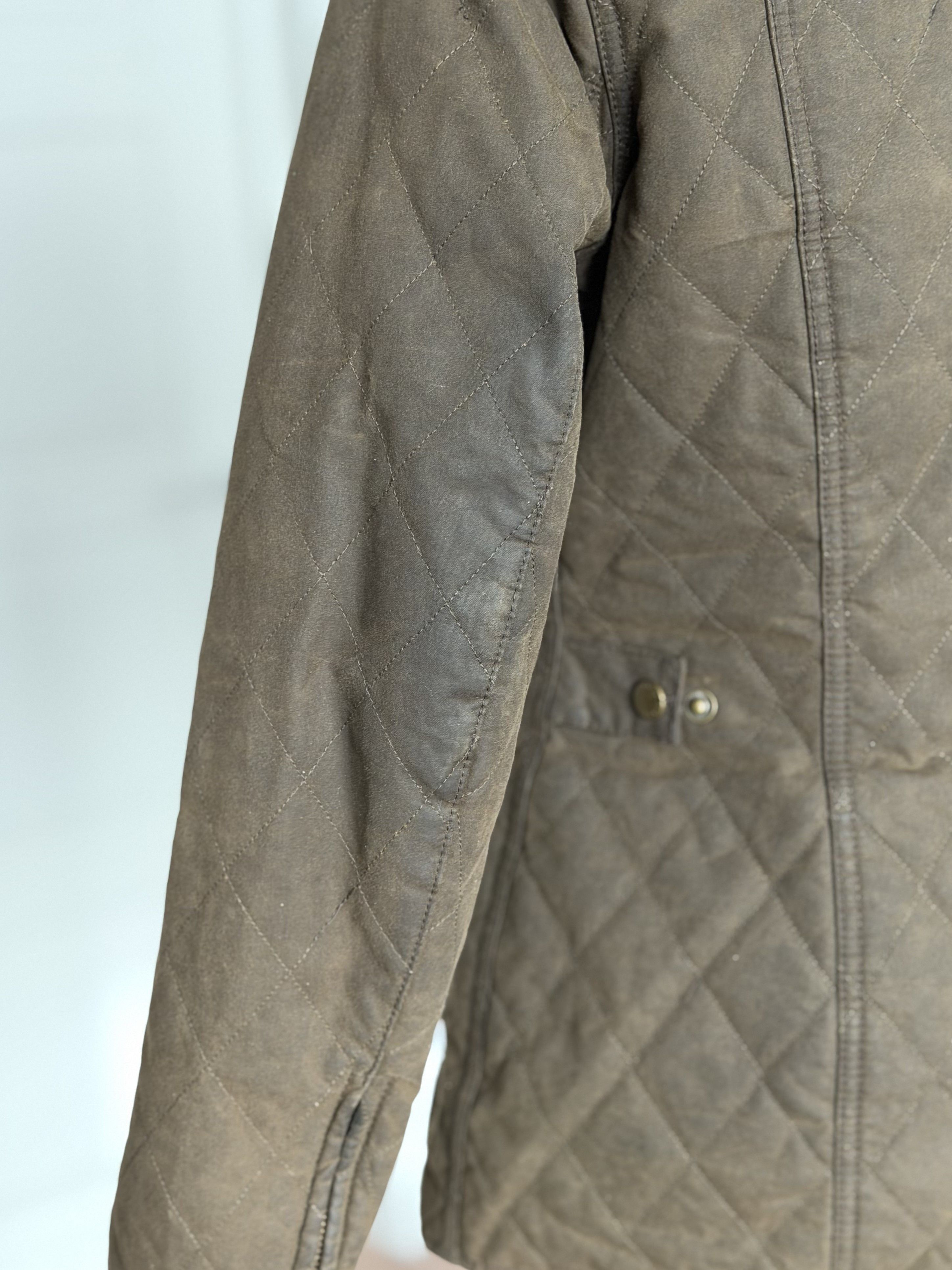 Barbour BARBOUR Quilted Utility Wax Womens Jacket Olive Waxed Cotton Size M / US 6-8 / IT 42-44 - 10 Thumbnail