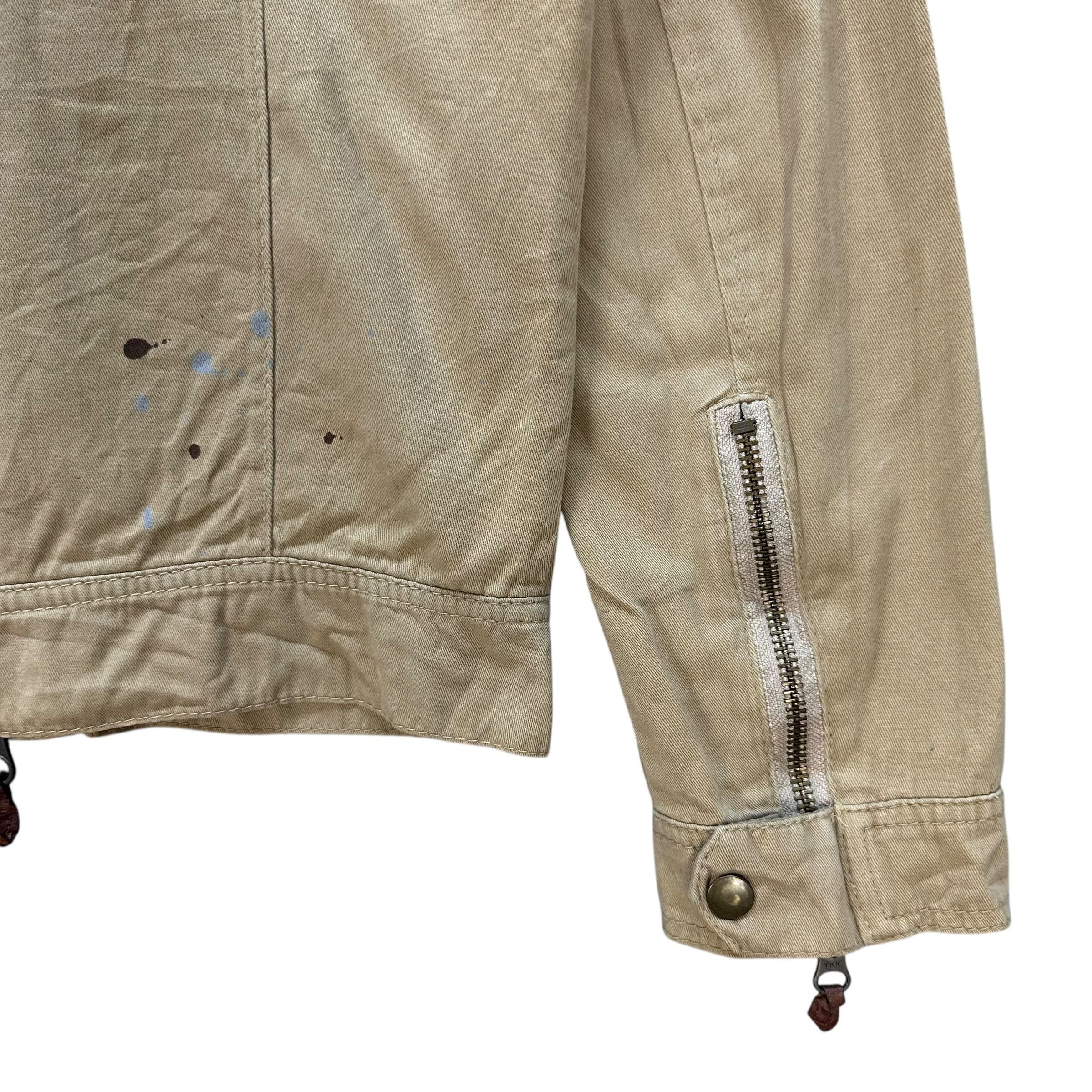 Vintage BONDS AND PEACE Paint Splatters Combat Jacket #A70-1710 Size US M / EU 48-50 / 2 - 17 Thumbnail