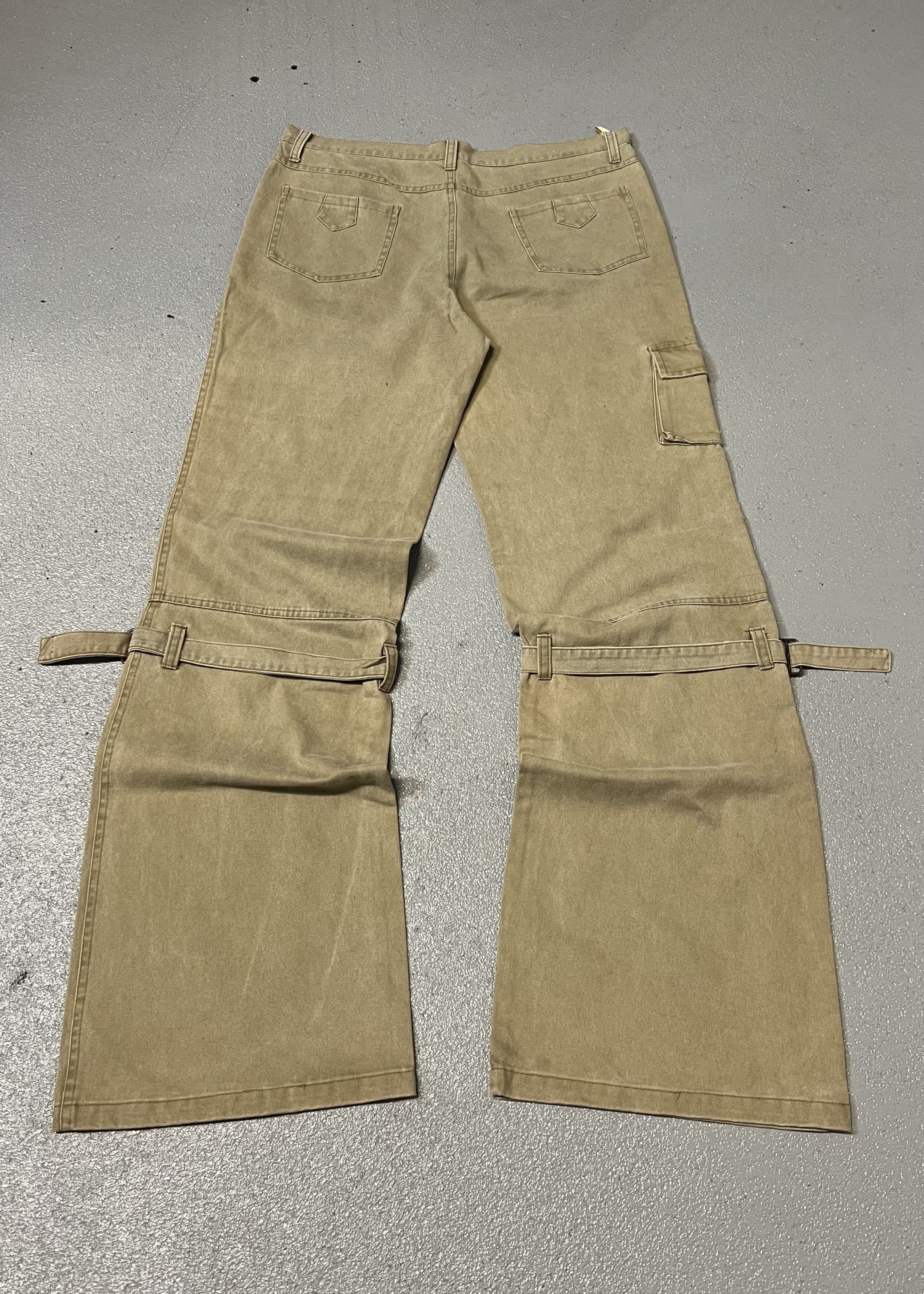 Japanese Brand Japanese wide-leg flare bondage cargo pants Size US 32 / EU 48 - 3 Thumbnail