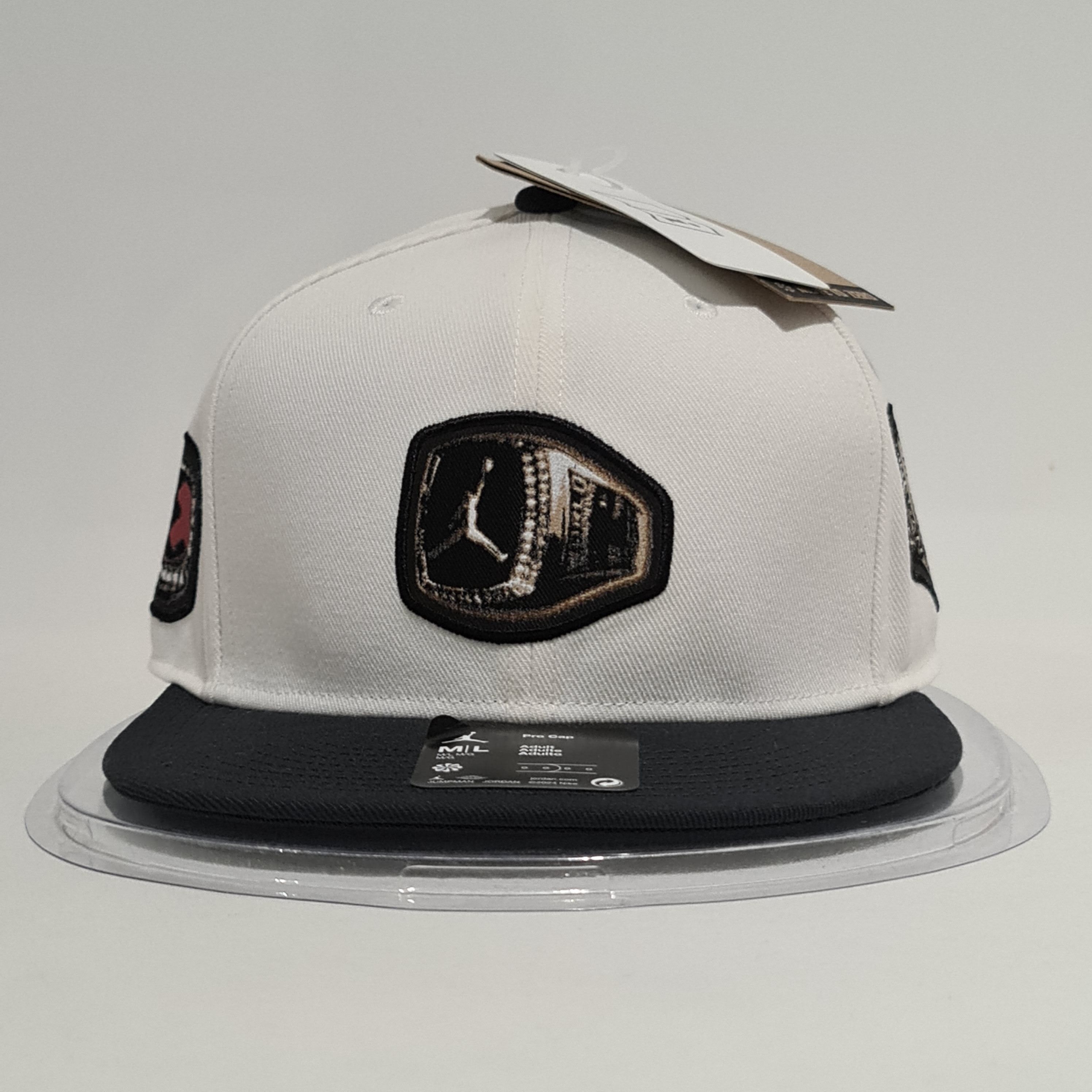 Jordan Brand Jordan Cap Snapback 'Flight MVP Champ Rings' White/Black Size ONE SIZE - 2 Thumbnail
