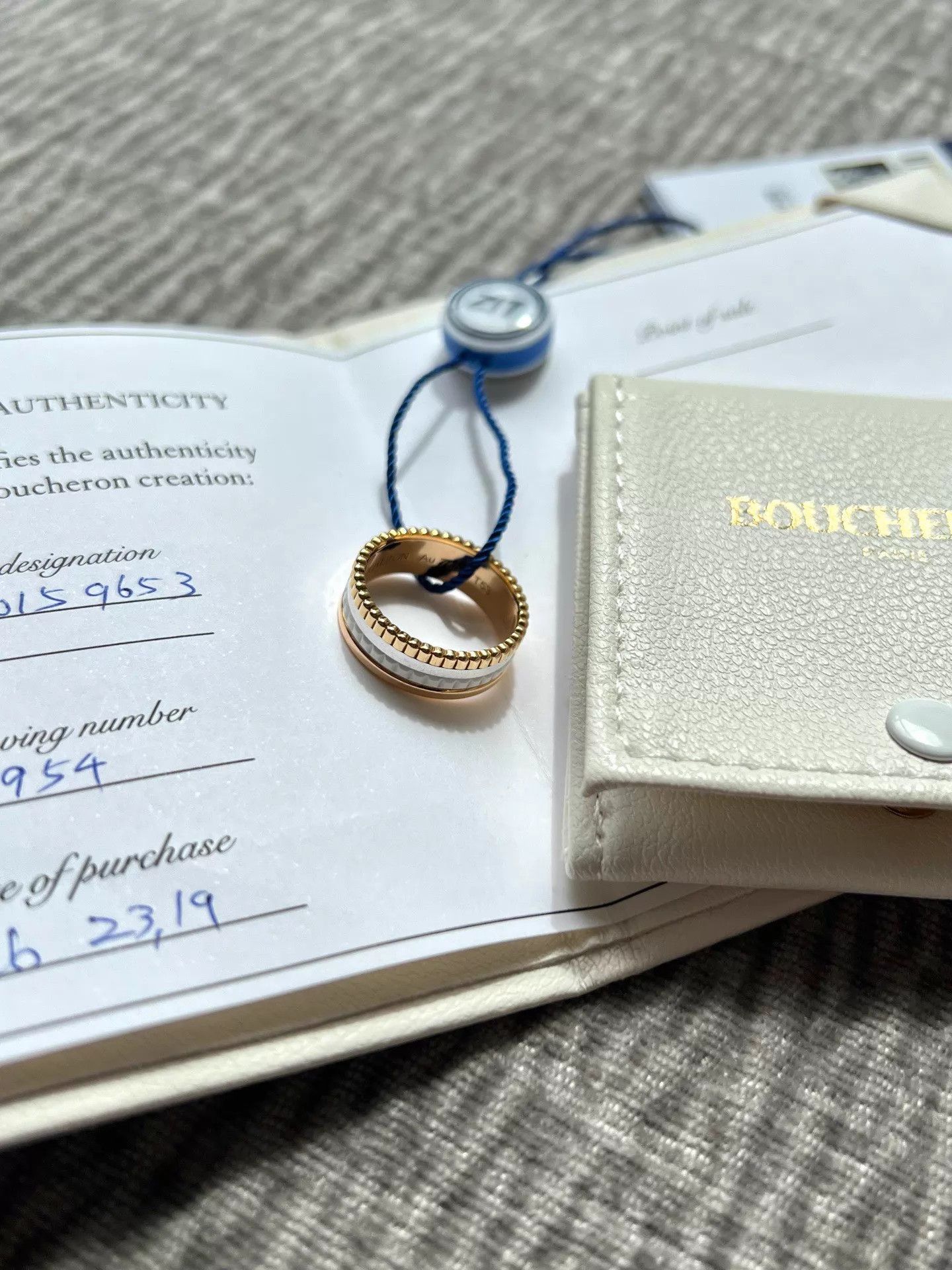 Other Boucheron White Ceramic 18k Ring 53 2019 Card Size ONE SIZE - 5 Thumbnail