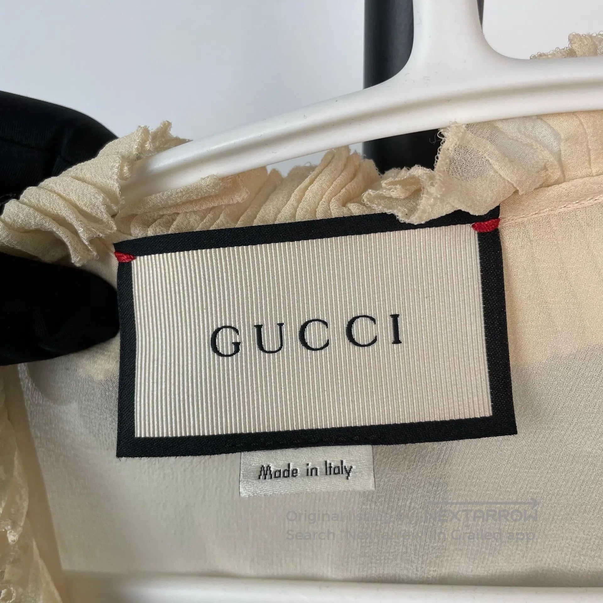 Gucci Guicci Palace style silk chiffon pearl button shirt| Size S / US 4 / IT 40 - 9 Thumbnail