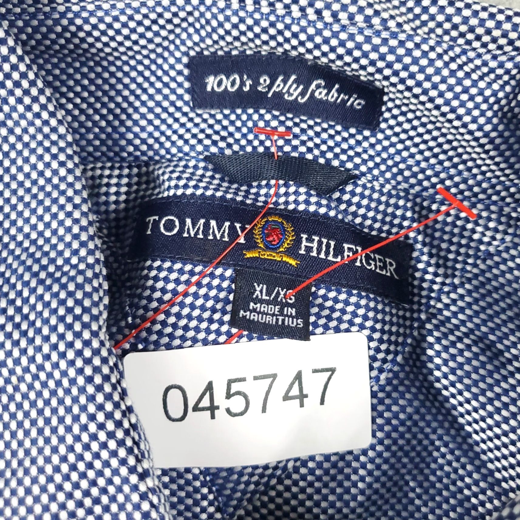 Tommy Hilfiger TOMMY HILFIGER Shirt Mens XL Blue Casual Button-Up Long Sleeve Woven Size US XL / EU 56 / 4 - 6 Thumbnail