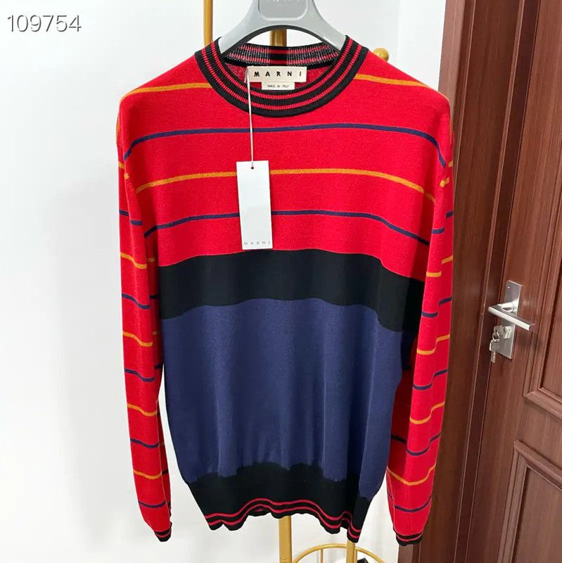 Marni Marni Multicolor Wool Men's Sweater 0089 Size US XL / EU 56 / 4 - 1 Thumbnail