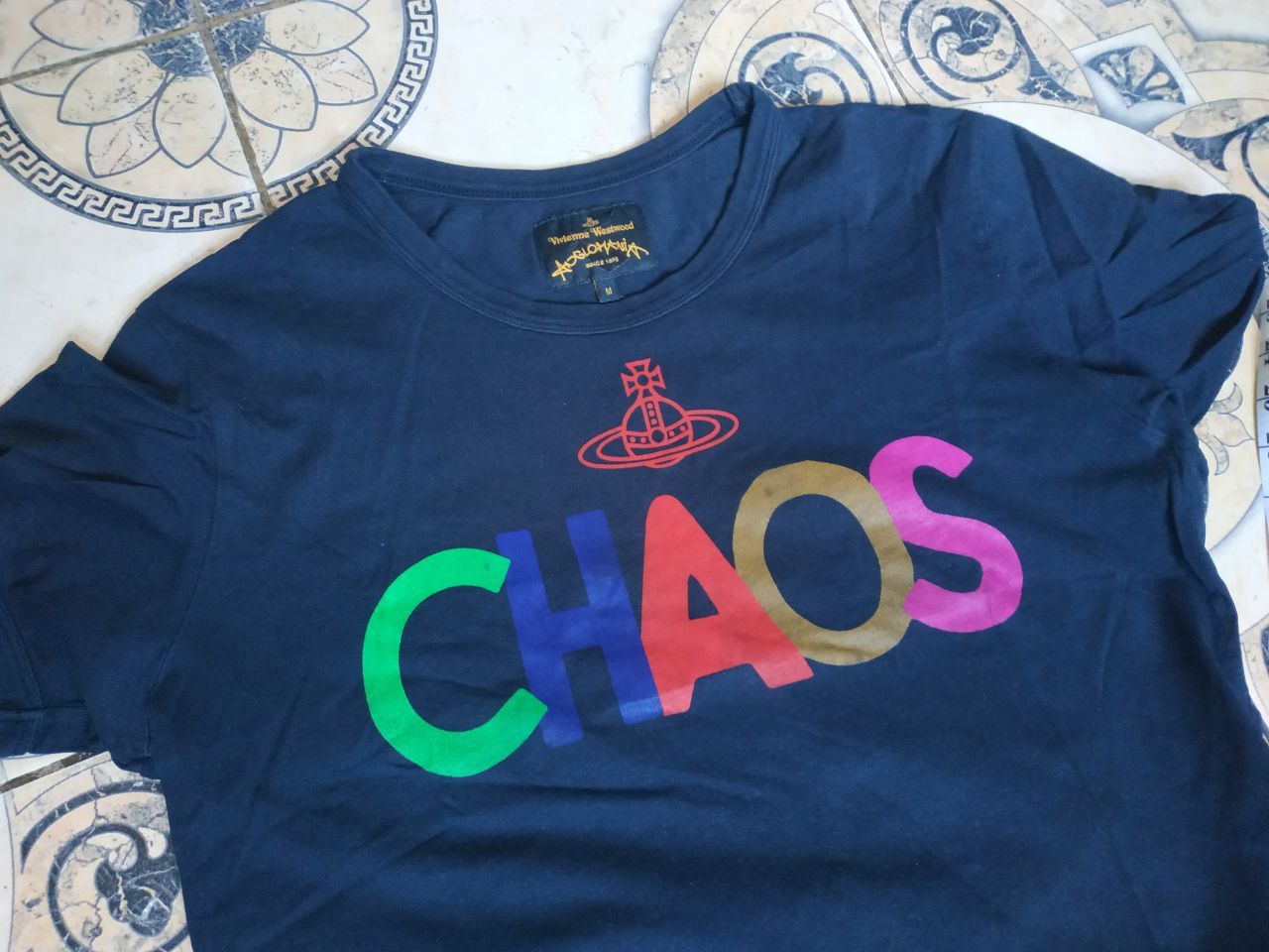 Vivienne Westwood Vivienne Westwood Anglomania "CHAOS" T-Shirt Black Organic Size US M / EU 48-50 / 2 - 9 Thumbnail