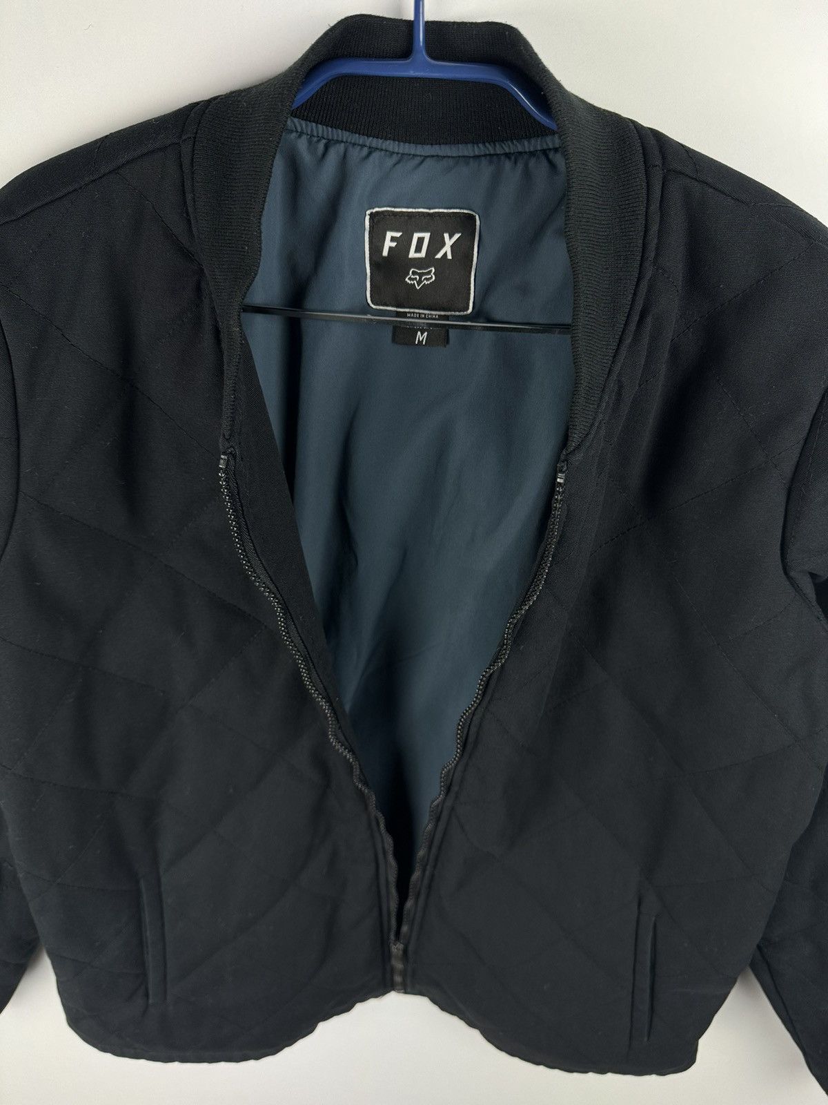 Fox Racing Vintage FOX Black Bomber Jacket Size US M / EU 48-50 / 2 - 4 Thumbnail