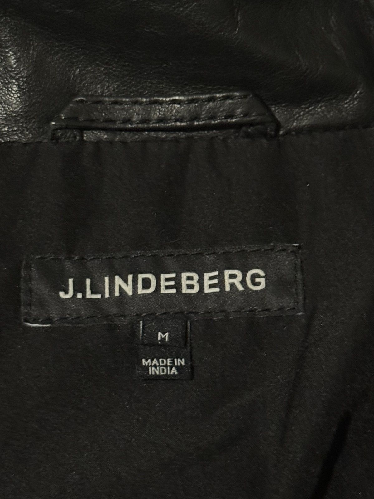 J.Lindeberg j. lindeberg mens lex leather track jacket Medium Lamb Size US M / EU 48-50 / 2 - 7 Thumbnail