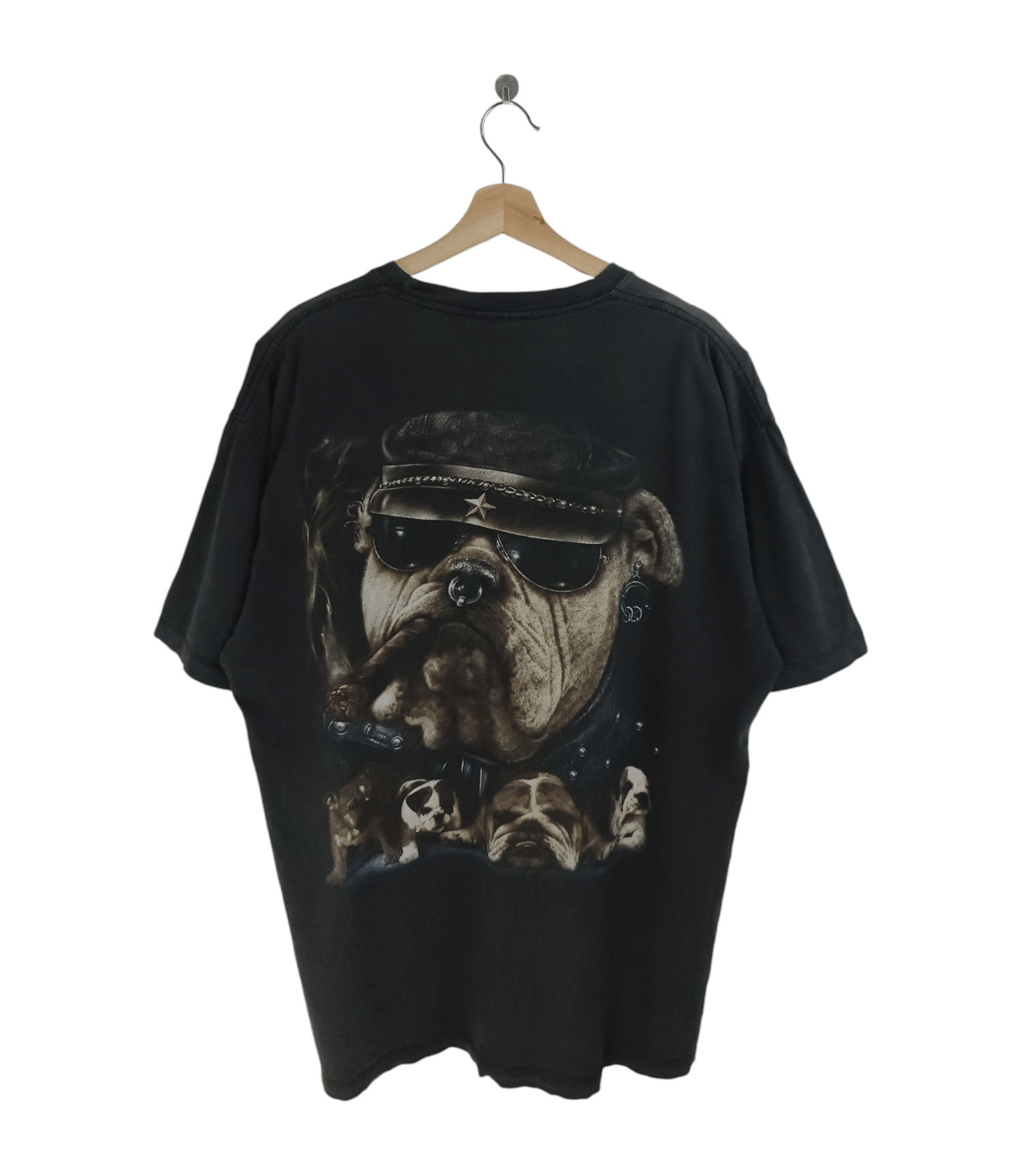 Vintage VINTAGE 90'S FADED BULL DOG BIKERS HARLEY VERY RARE TEE PETS Size US XL / EU 56 / 4 - 2 Thumbnail