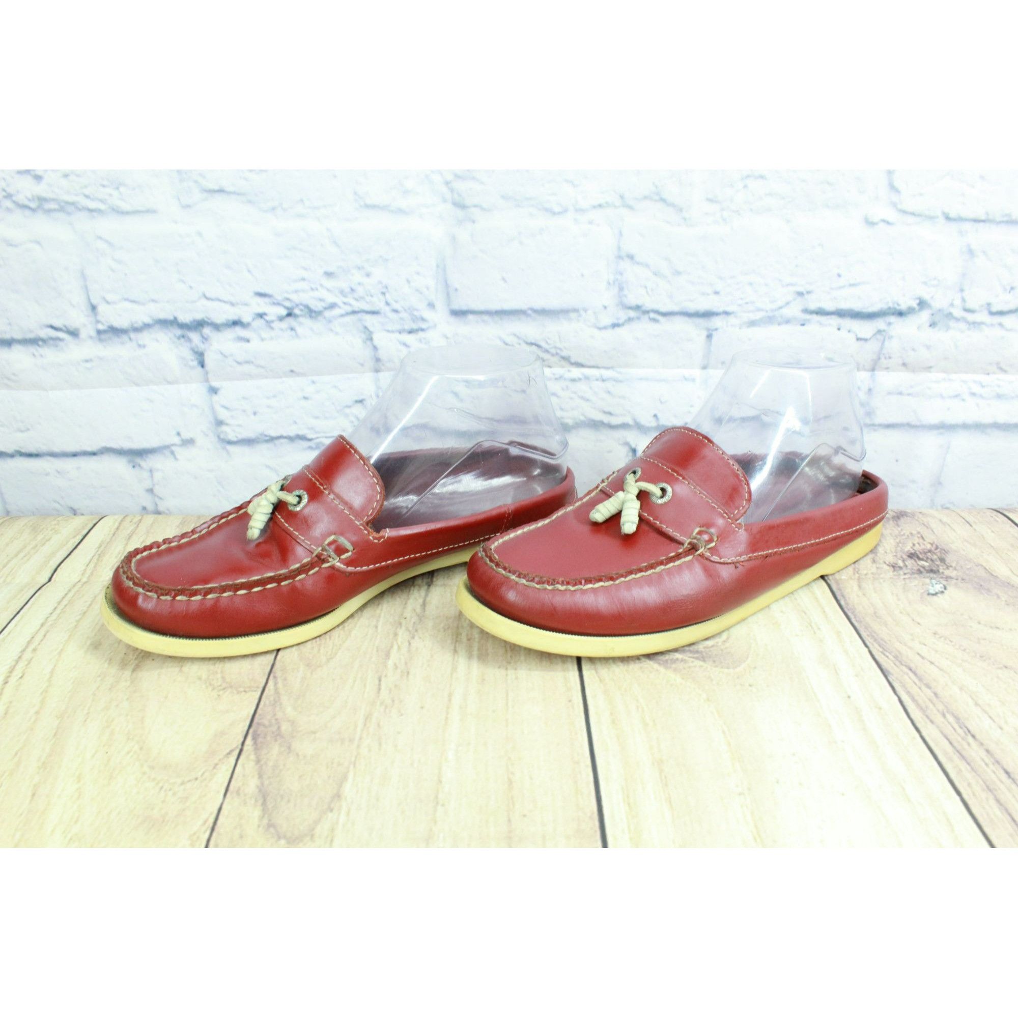 L.L. Bean × Leather LL Bean Women's Leather Slip On Moccasin Casual Flat Mules Size US 6.5 / IT 36.5 - 3 Thumbnail