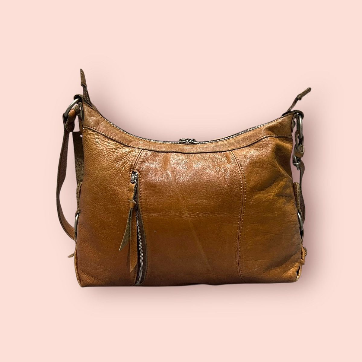 Branded Leather × Dakota Grizzly × Japanese Brand VINTAGE DAKOTA JAPAN LEATHER CROSSBODY SHOULDER BAG Size ONE SIZE - 11 Thumbnail