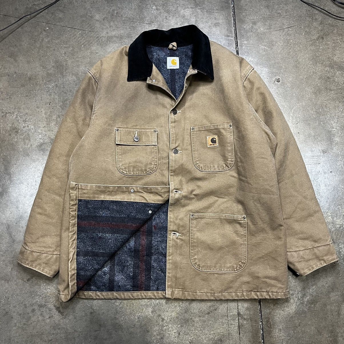 Vintage 70s Carhartt Blanket Lined orders Distressed Chore Jacket