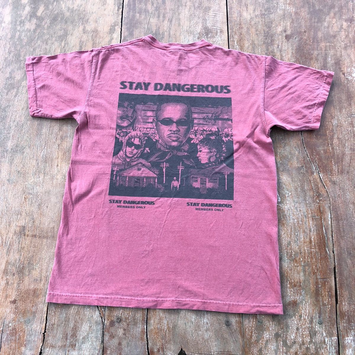 Band Tees Vintage Faded Stay Dangerous YG Rapper Rare Shirt Size US M / EU 48-50 / 2 - 2 Thumbnail