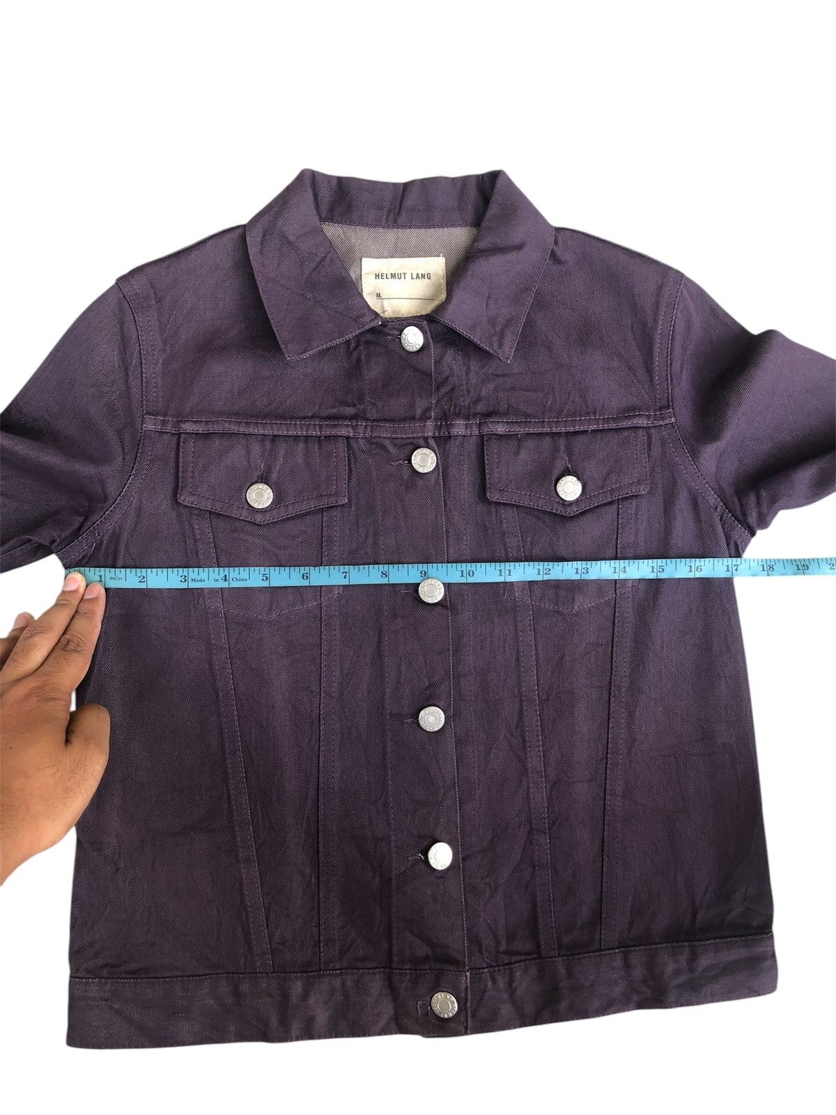 Helmut Lang Helmut Lang Denim Jacket Raw Silk Denim Size US XXS / EU 40 - 20 Thumbnail