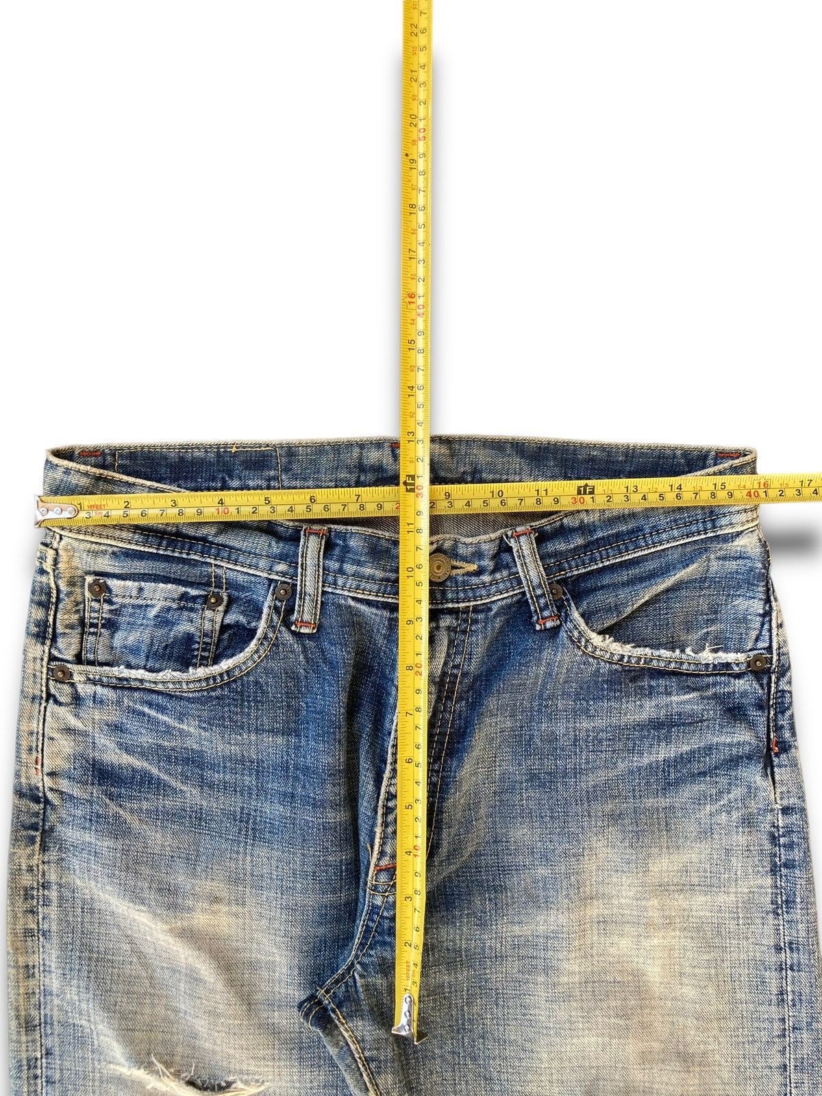 Japanese Brand Vintage 90s Kaihara Japanese Denim Size US 33 - 14 Thumbnail