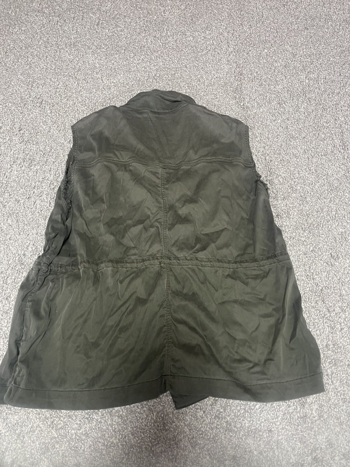 The Kooples The Kooples Olive Drab Stretch Tencel Field Vest Size L Size L / US 10 / IT 46 - 10 Thumbnail