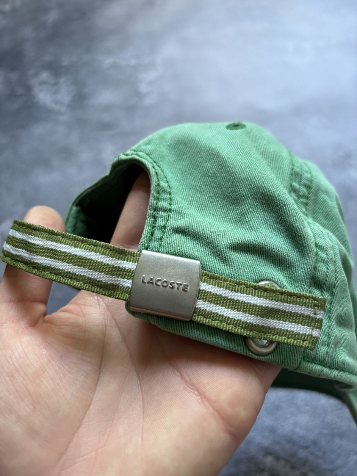 Lacoste Vintage Lacoste Streetwear Y2K Embroidered Logo Green Cap Size ONE SIZE - 3 Thumbnail