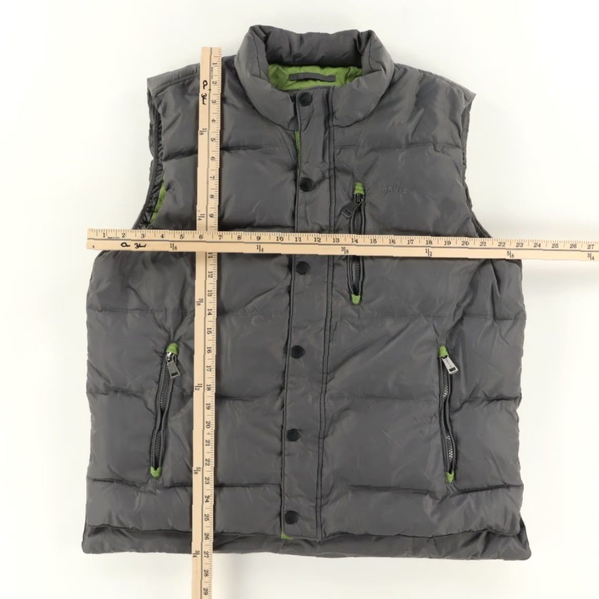 Orvis Orvis Down Puffer Vest Gray Mock Jacket Men L Size US L / EU 52-54 / 3 - 3 Thumbnail