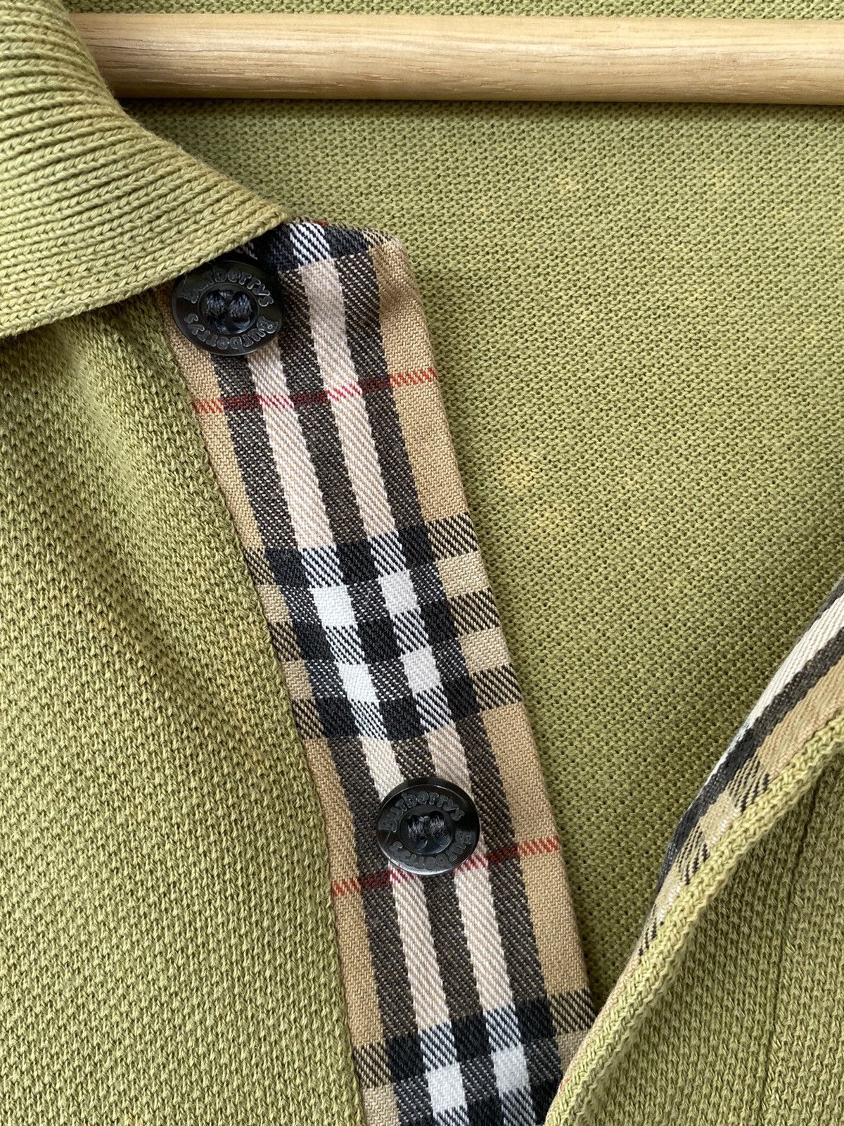 Vintage Vintage Burberry London Nova Check Polo Shirt Size US L / EU 52-54 / 3 - 7 Thumbnail