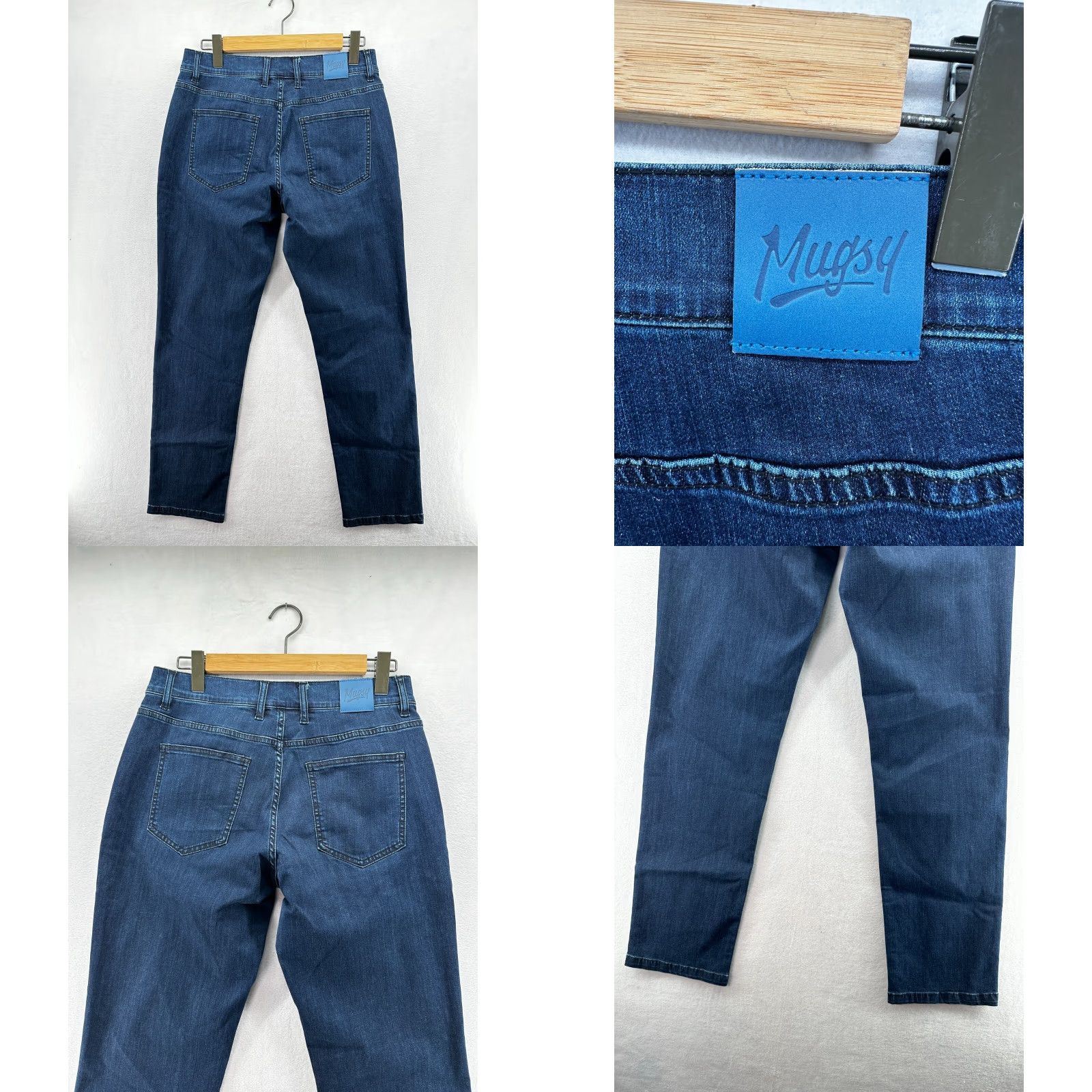 Vintage Mugsy Jeans Studio Blues Mens 31x32 Straight Stretch Denim 5-Pocket Zip Closure Regular Rise blue Size US 31 - 9 Thumbnail