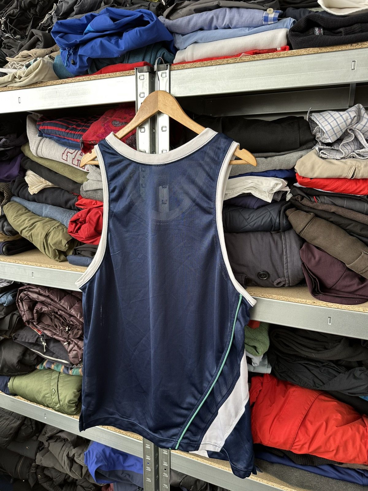 Nike Vintage Nike Mesh Tank Top Shirt Y2K Basketball Jersey Blue Size US M / EU 48-50 / 2 - 16 Thumbnail