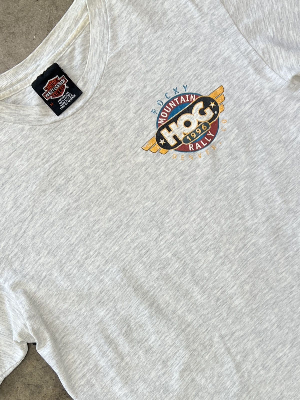 Harley Davidson Vintage 1996 Harley Davidson Rocky Mountain Rally Tee Medium Size US M / EU 48-50 / 2 - 4 Thumbnail