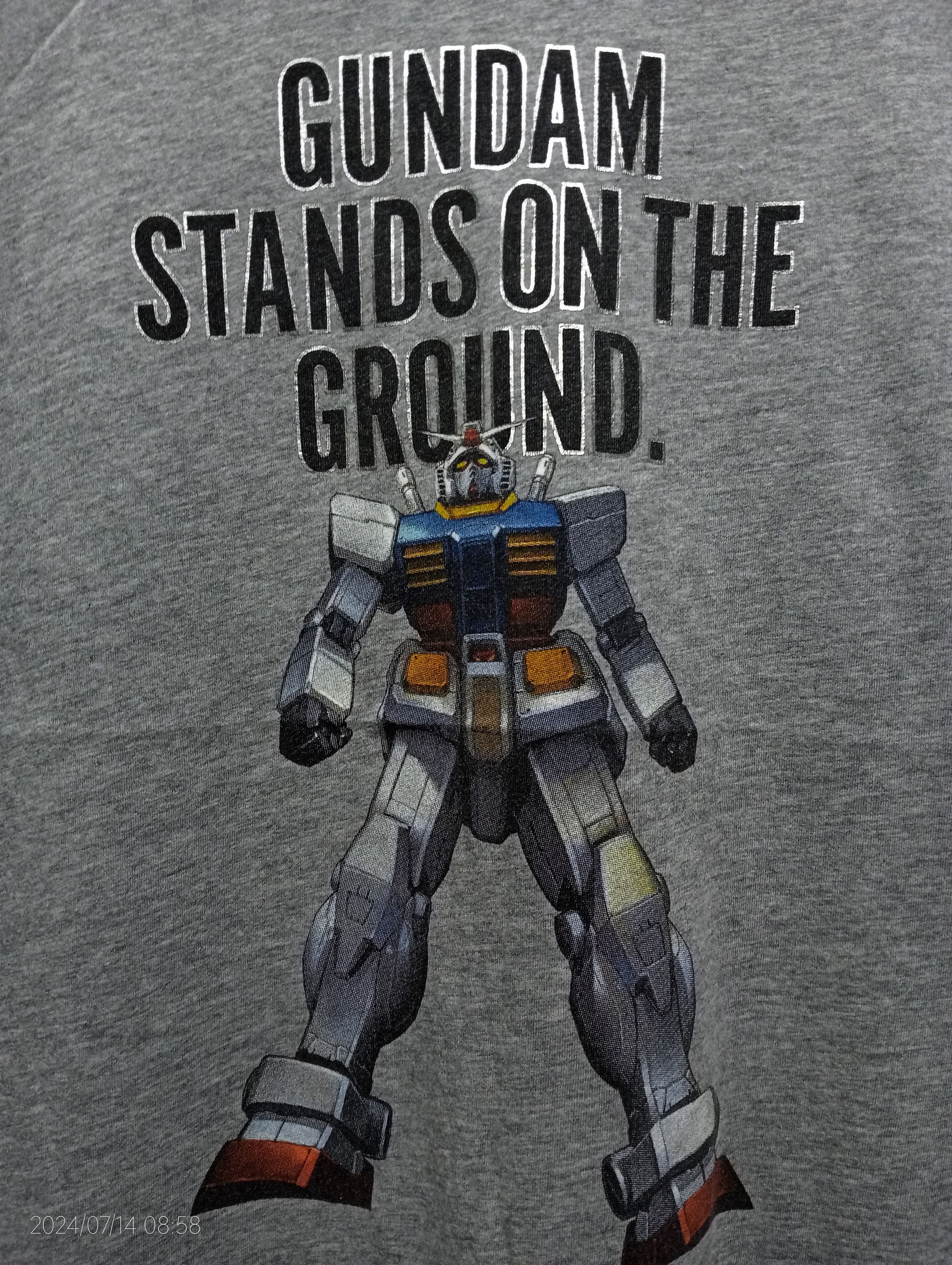 Japanese Brand Vintage Anime Gundam Stands on The Ground Ban Dai Tee Size US L / EU 52-54 / 3 - 3 Thumbnail