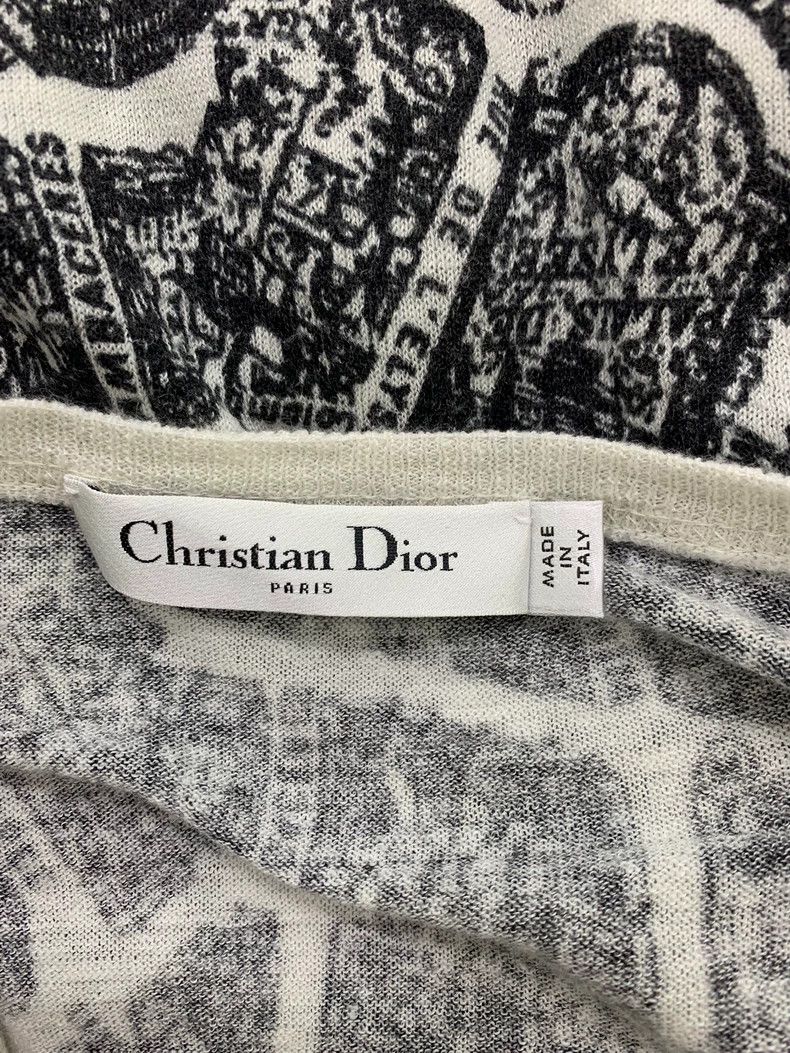 Dior Dior Black and white printed letter printed short-sleeved Size XS / US 0-2 / IT 36-38 - 4 Thumbnail