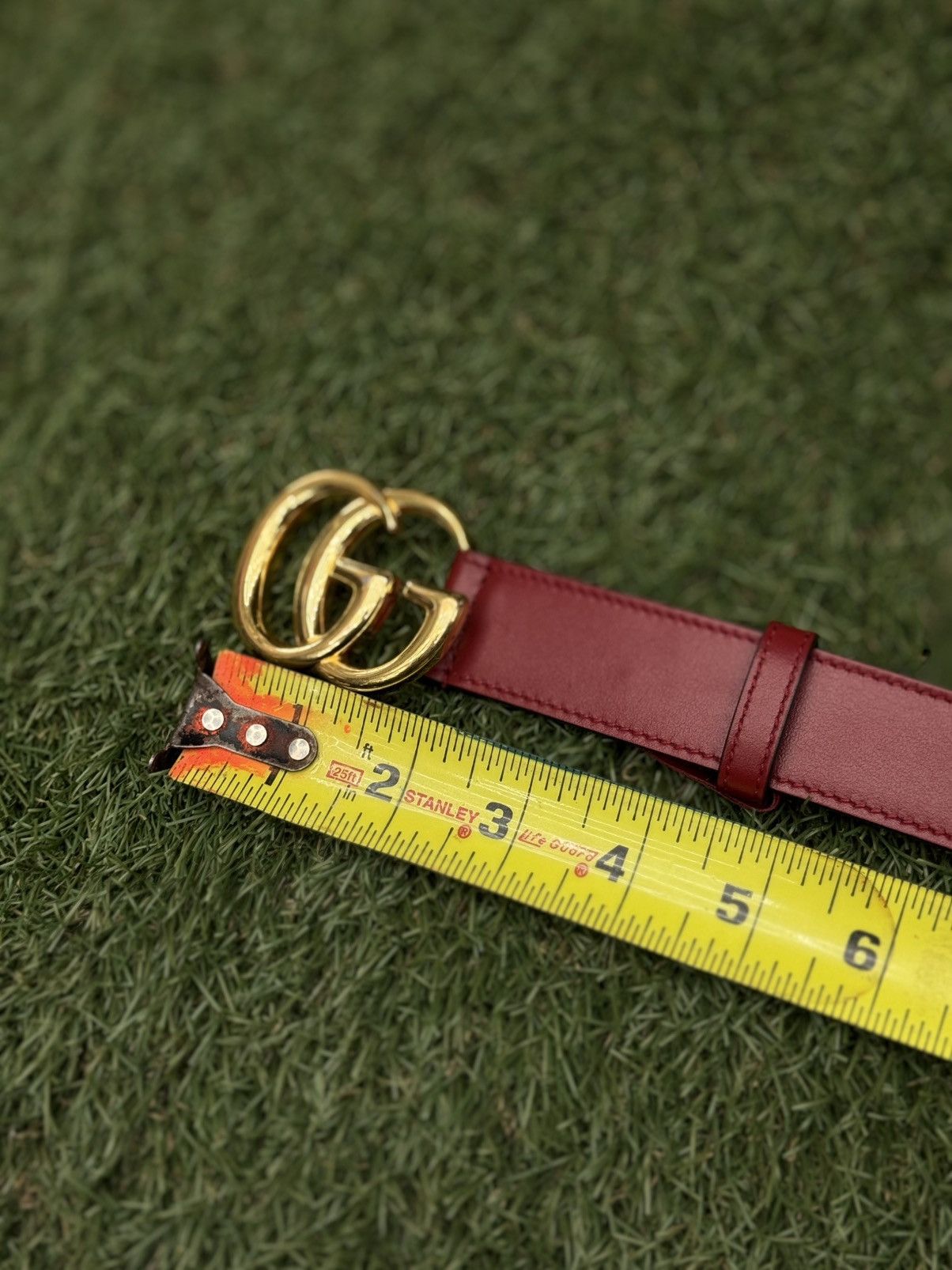 Gucci Gucci Red Belt Women’s Size 80/32 Pre Owned 🧼 Size ONE SIZE - 10 Thumbnail