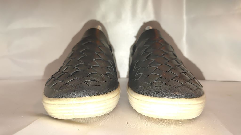 Ecco Ecco Soft Basket Weave Leather Slip Ons Size 40 Size US 9.5 / IT 39.5 - 3 Thumbnail