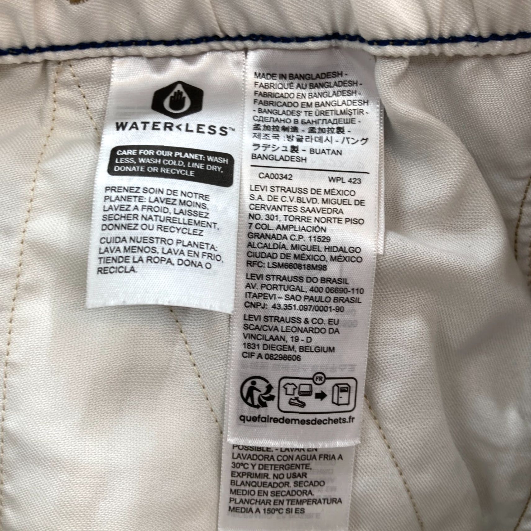 Levi's Levi's XX Chino Jogger Pants Mens Small Khaki Beige Stretch Tapered Drawstring Enhanced for Everyday Wear Size US 29 - 7 Thumbnail