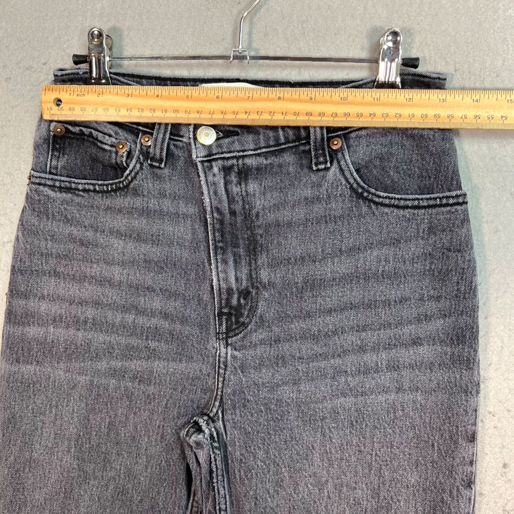Abercrombie & Fitch Abercrombie & Fitch Jeans Women 25 Gray Denim High Rise Relaxed 90s 5-Pocket Womens Size 42" / US 20 - 5 Thumbnail