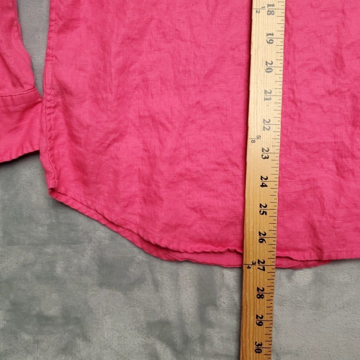 Chaps VINTAGE Chaps Shirt Womens XL Pink 100% Linen Breezy Outdoor Coastal Beach Classic Size XL / US 12-14 / IT 48-50 - 6 Thumbnail