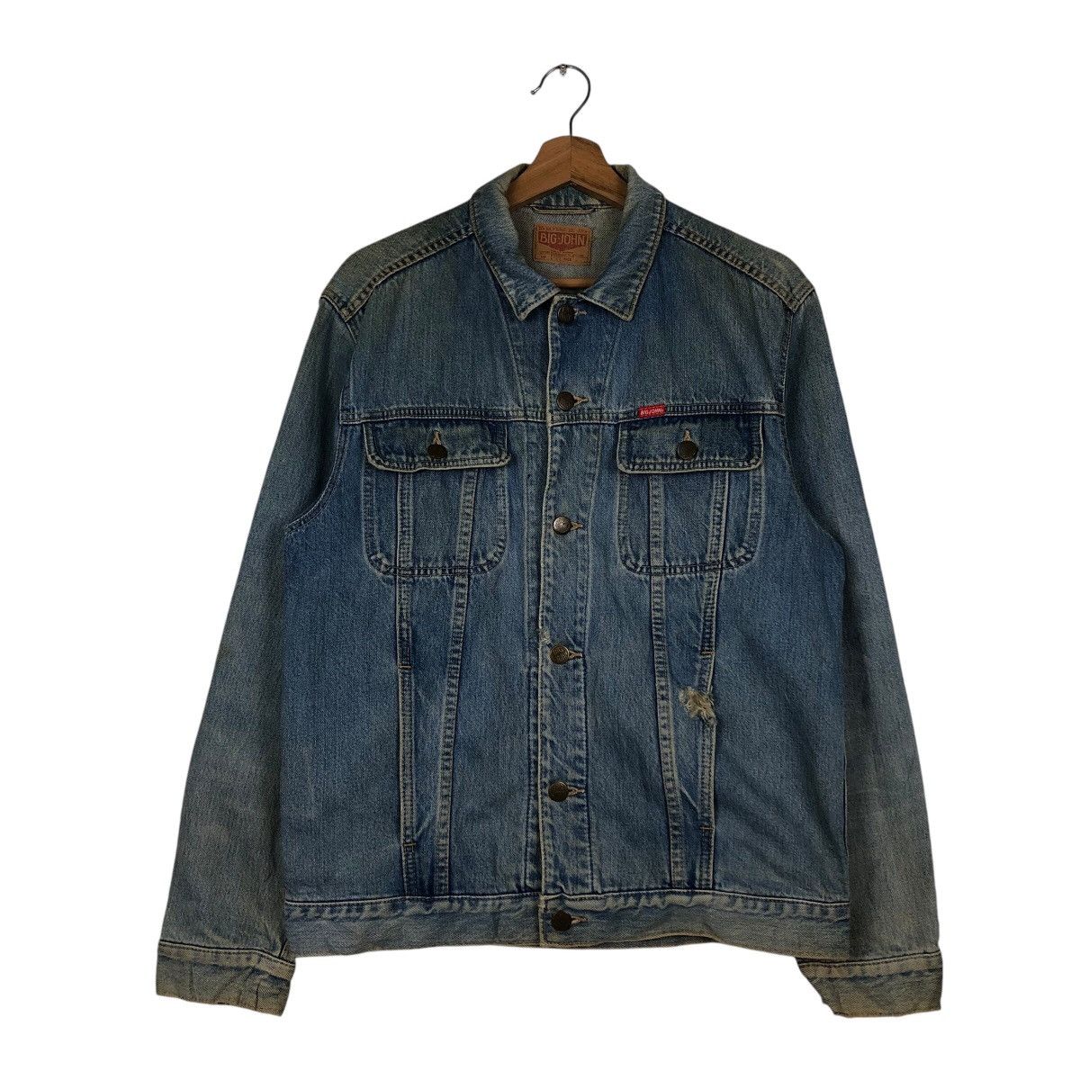 Japanese Brand 📌Vintage Trucker Denim Jacket Big-John Union Made Size US M / EU 48-50 / 2 - 2 Thumbnail