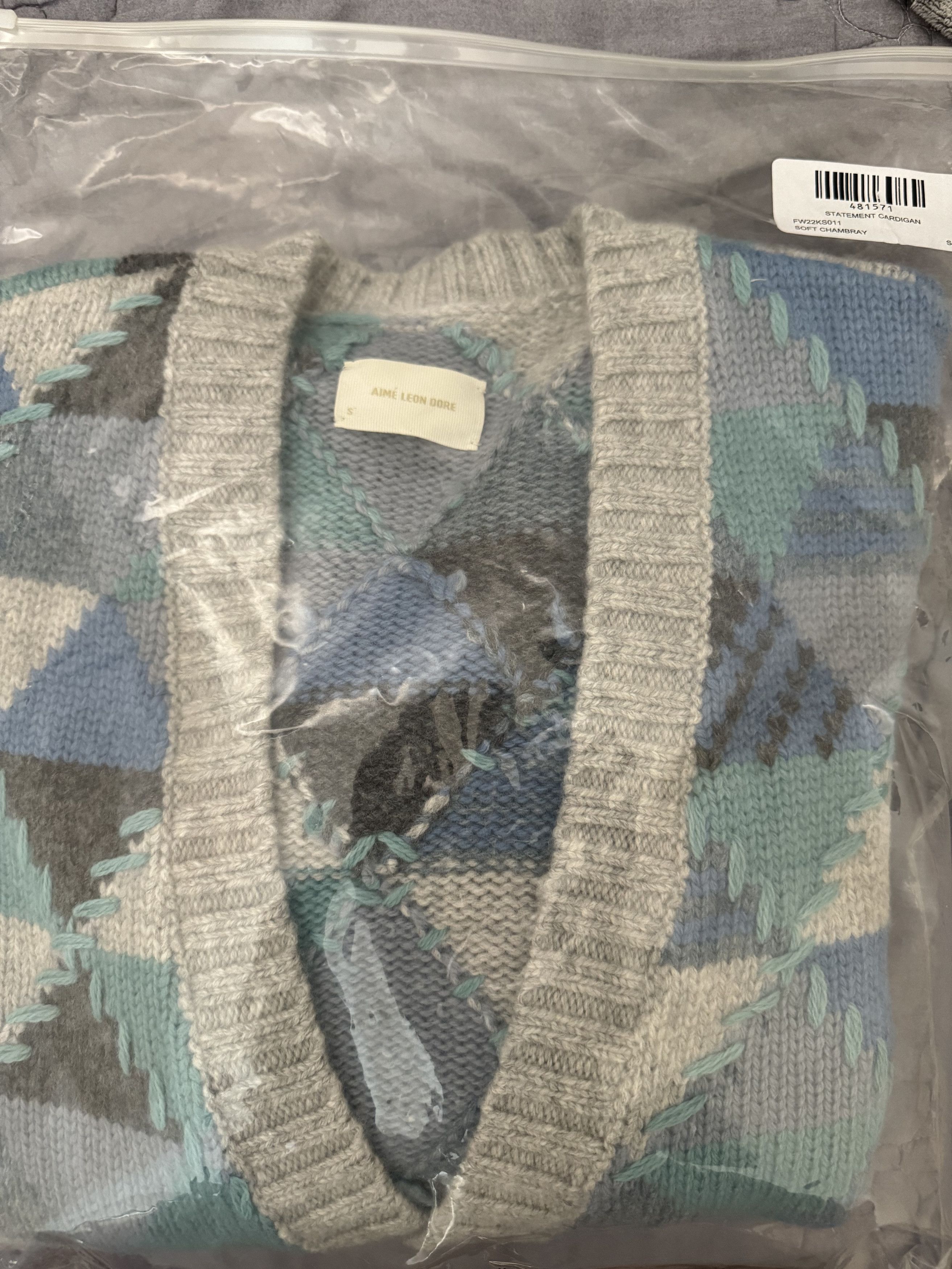 Aime Leon Dore Patchwork Cardigan Size US S / EU 44-46 / 1 - 5 Thumbnail