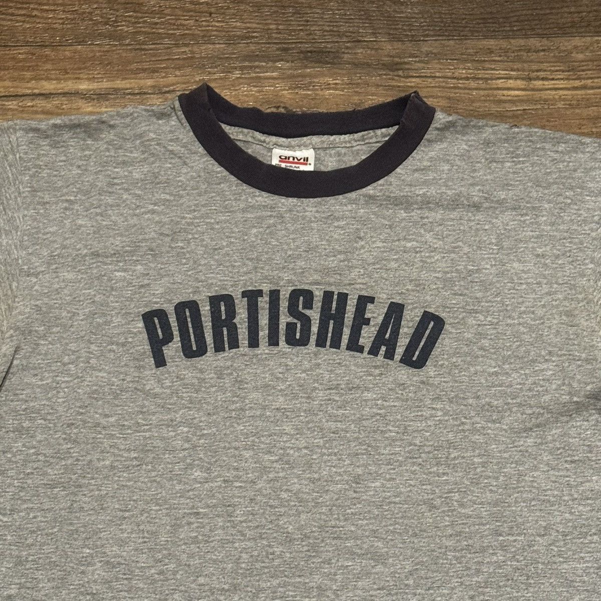 Anvil × Band Tees × Vintage Anvil 90’s Portishead Ringer Band Tee Size US L / EU 52-54 / 3 - 4 Thumbnail