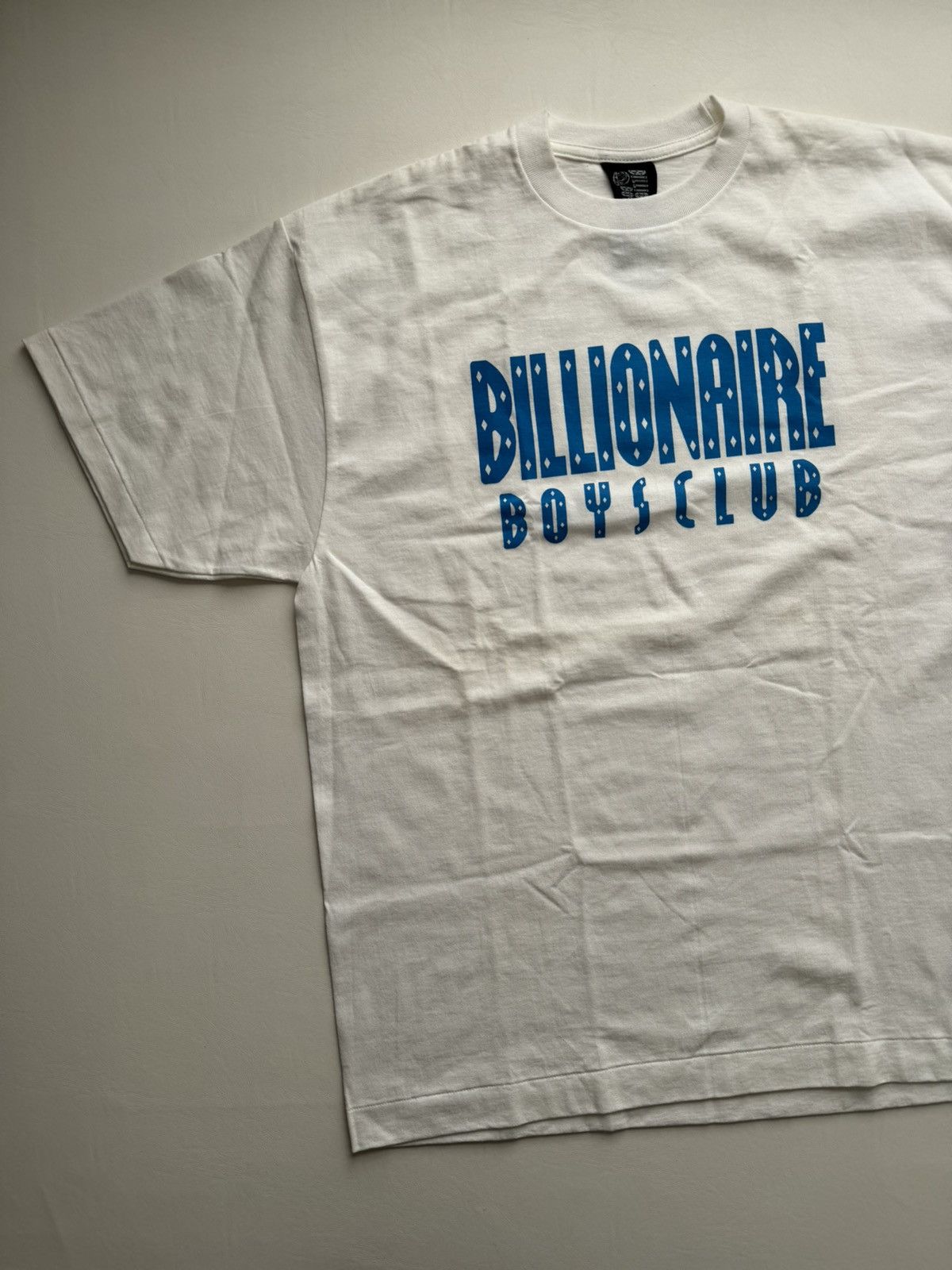 image of Billionaire Boys Club Season 3 Straight Logo Tee in White, Men's (Size XL)