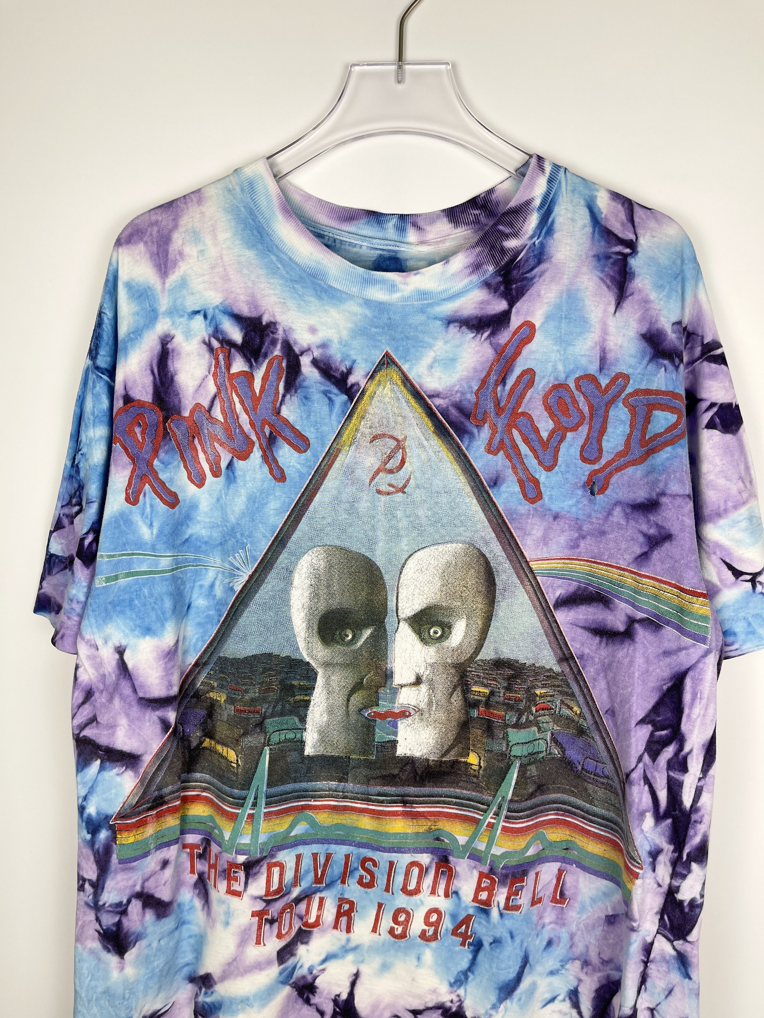 Pink Floyd Vintage Pink Floyd 1994 Division Bell Tour Tie Dye Tee Size US L / EU 52-54 / 3 - 3 Thumbnail