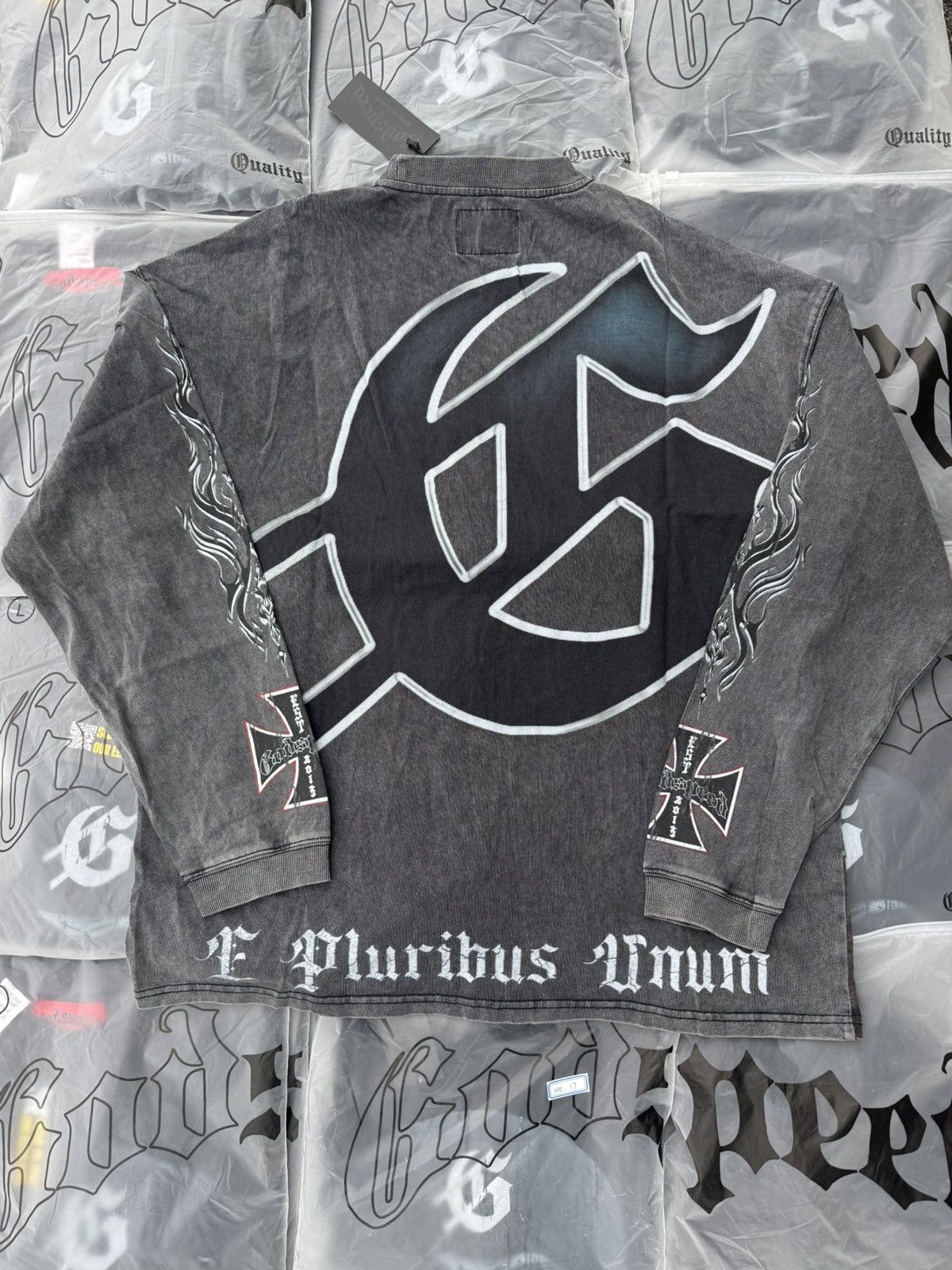 Godspeed Godspeed Rocker L/S Grey Washed Size US XXL / EU 58 / 5 - 2 Thumbnail