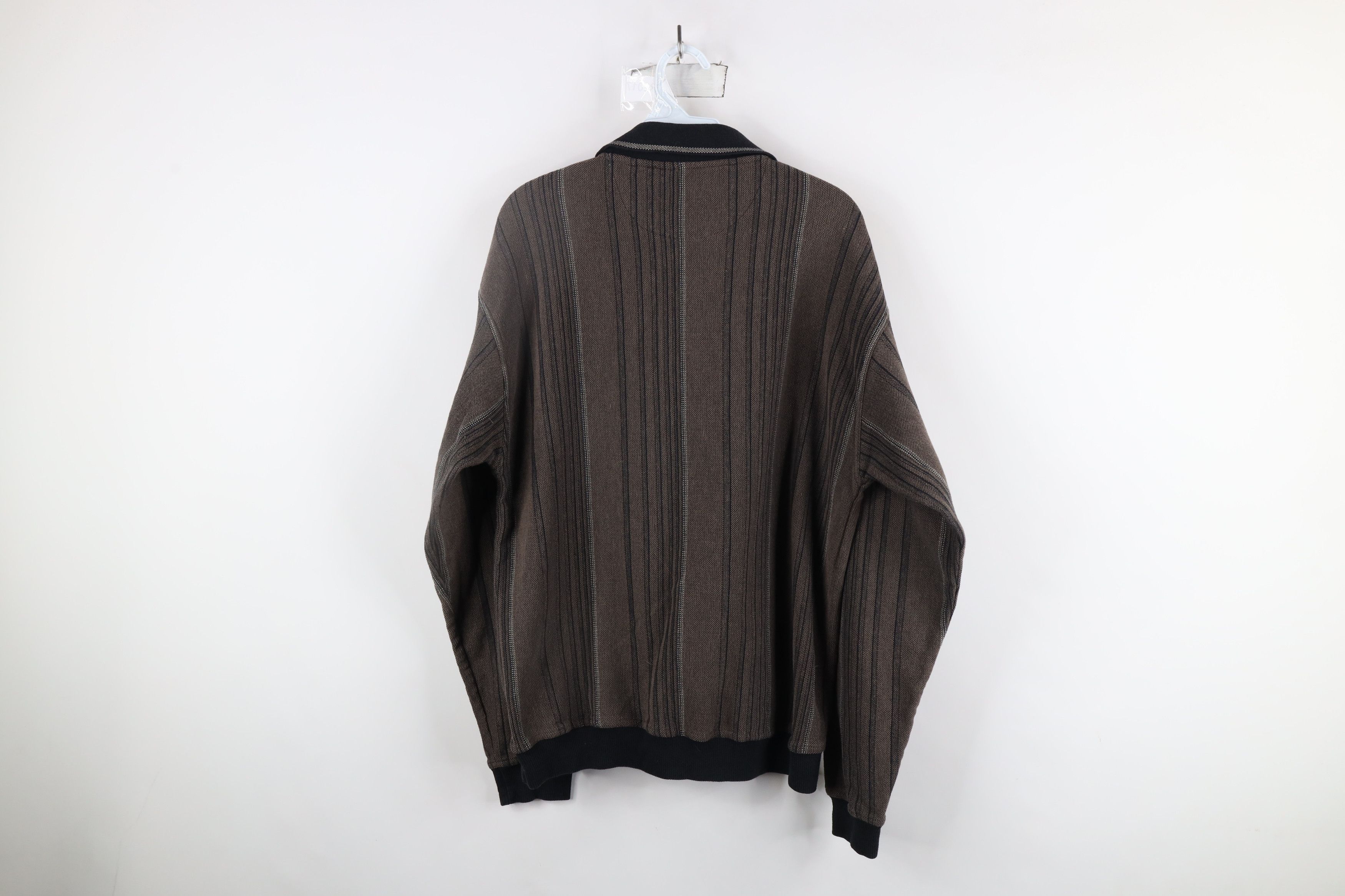 Vintage Vintage 90s Streetwear Block Collared Pullover Sweatshirt Size US L / EU 52-54 / 3 - 7 Thumbnail