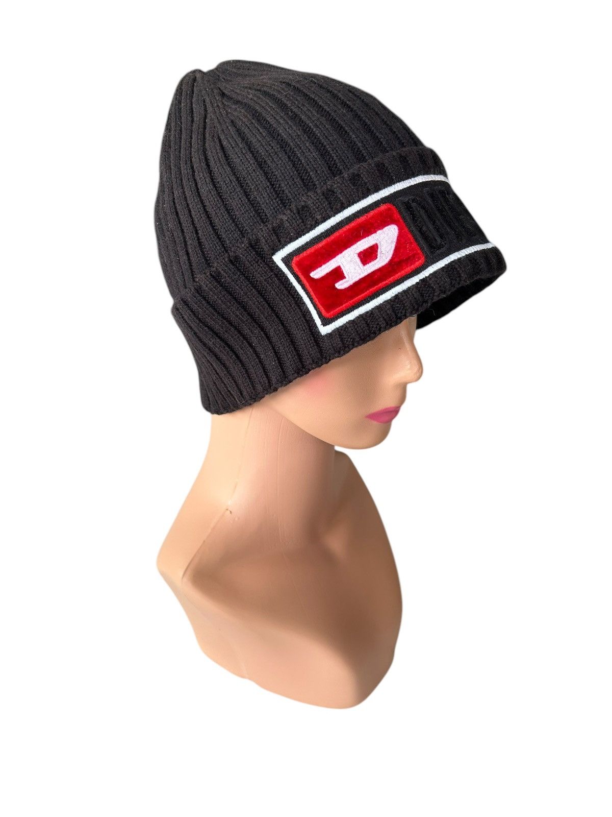 Diesel × Vintage Diesel Big Logo Sunfaded Box Logo Beanie Hats ☠️☠️ Size ONE SIZE - 2 Thumbnail