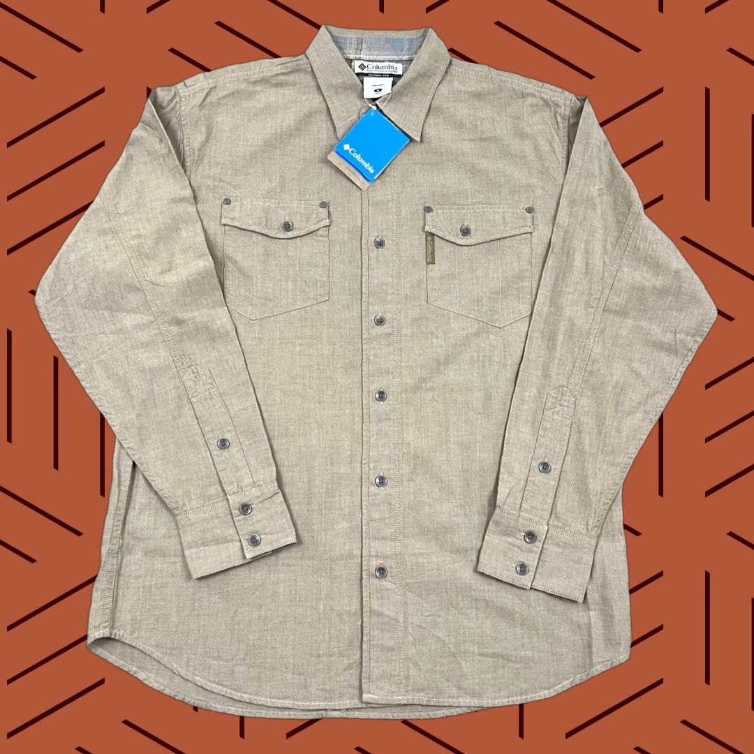 Vintage Columbia Shirt Men M Brown Plaid Button-Up Long Sleeve Outdoor Hiking Casual Mens Size US M / EU 48-50 / 2 - 1 Thumbnail