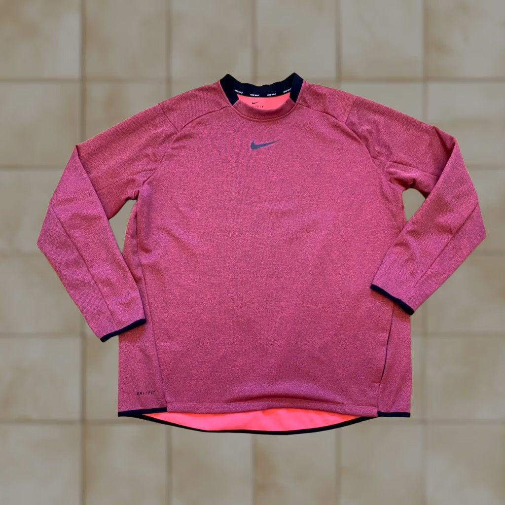 Nike Nike Golf Shirt Mens XXL Red Crew Pullover Therma Top Long Sleeve Activewear Size US XXL / EU 58 / 5 - 1 Thumbnail