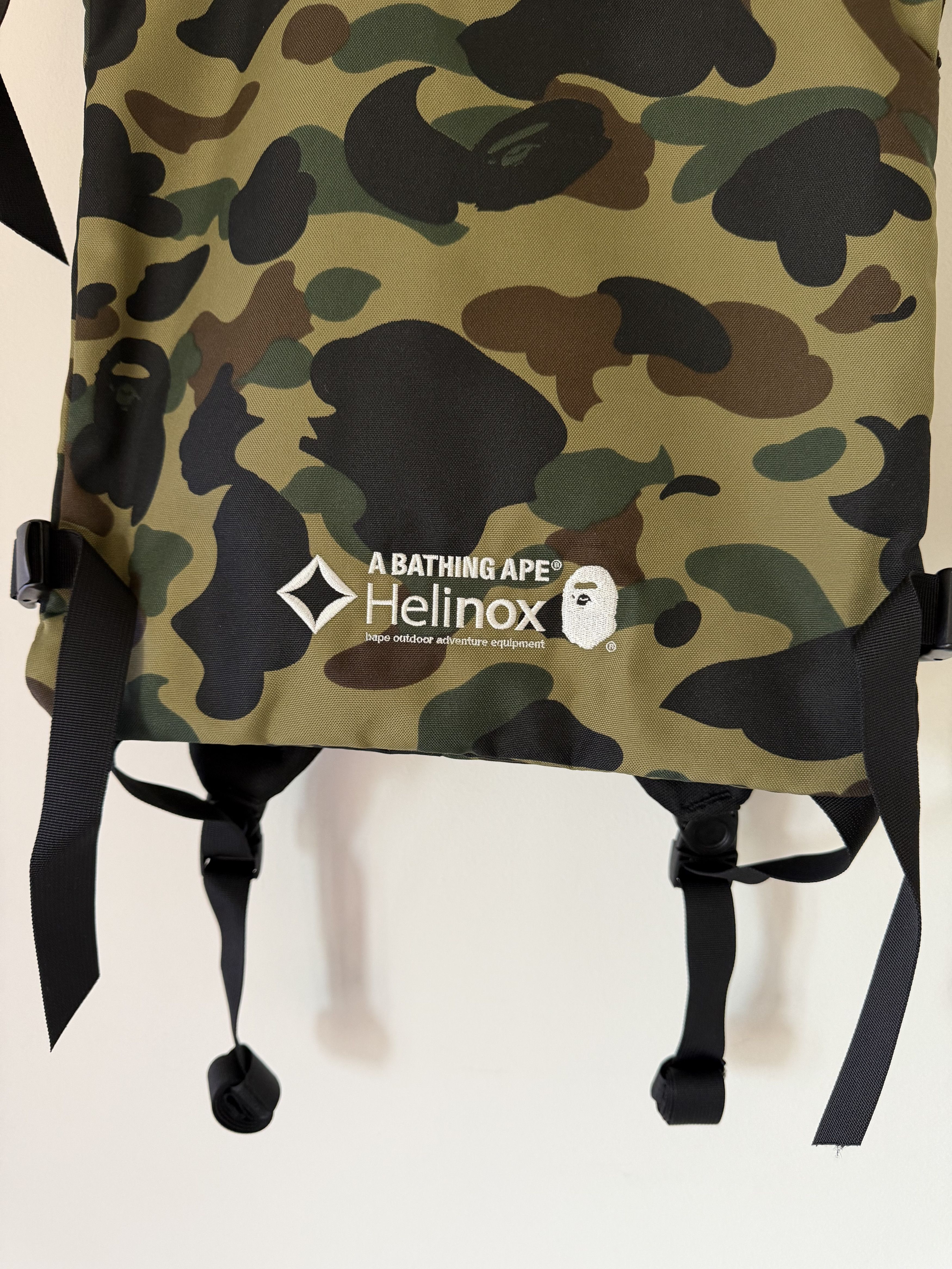 Bape Bape Helinox Terg All Way Square Backpack in Green Camo Size ONE SIZE - 3 Thumbnail