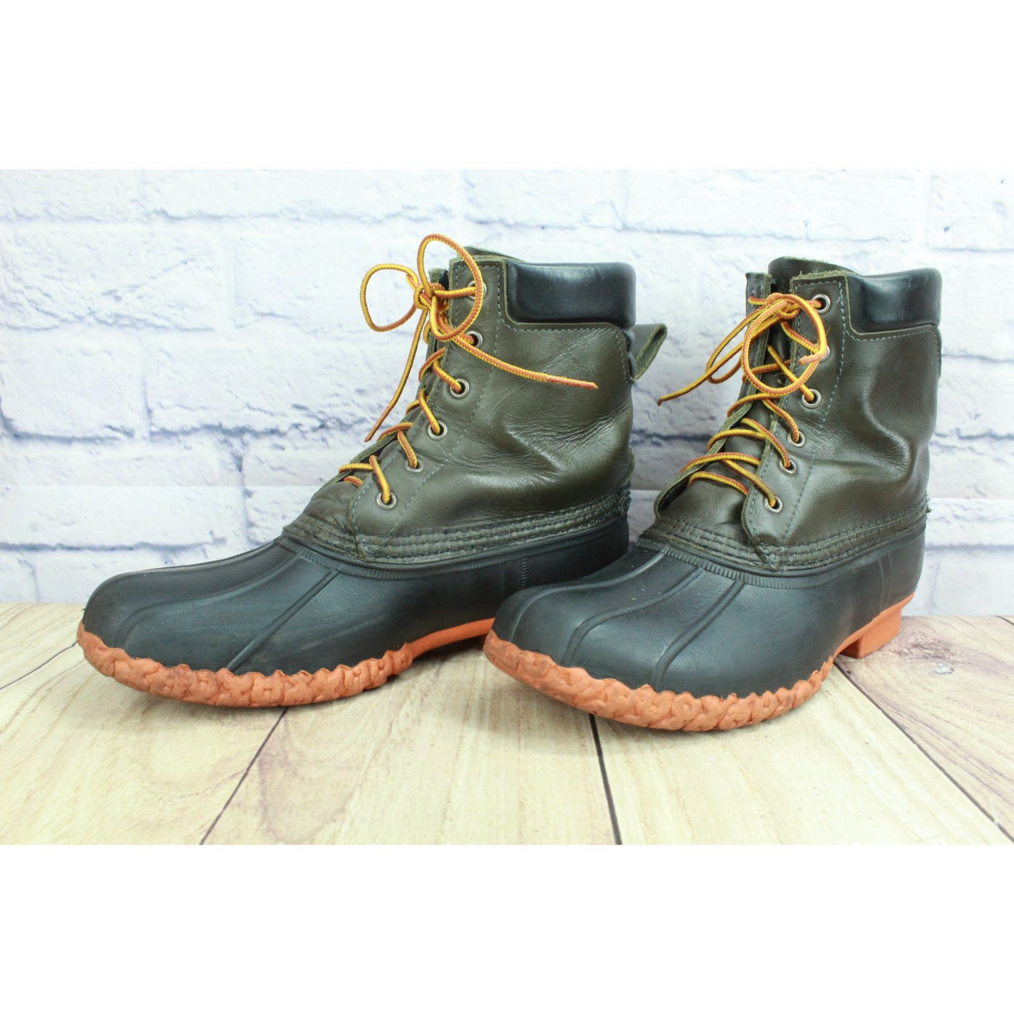 LL Bean Waterproof Tumbled Leather Duck Boots Women’s