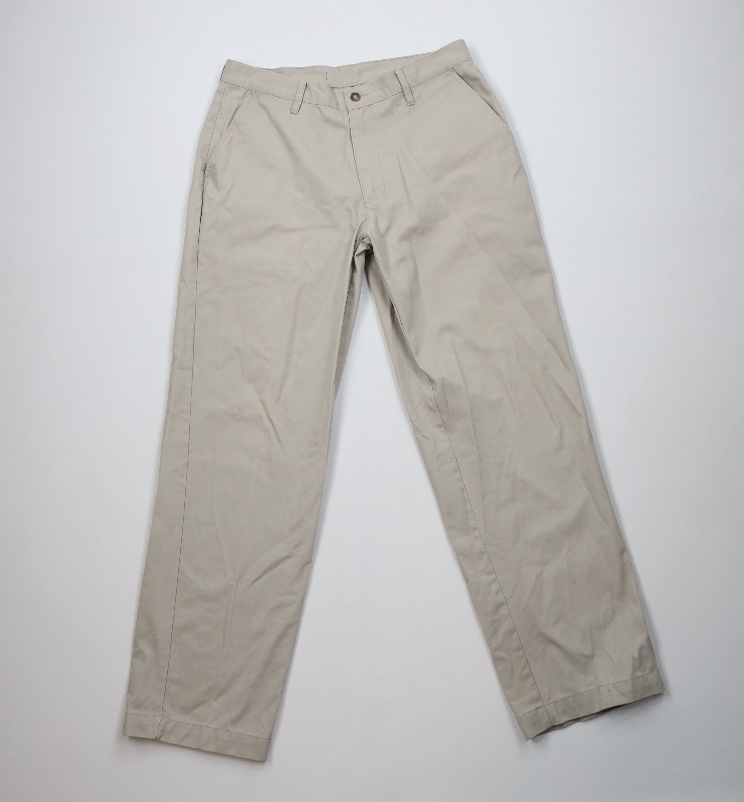 Vintage Vintage 90s Streetwear Wide Leg Chino Pants Khaki Beige Size US 32 / EU 48 - 1 Thumbnail