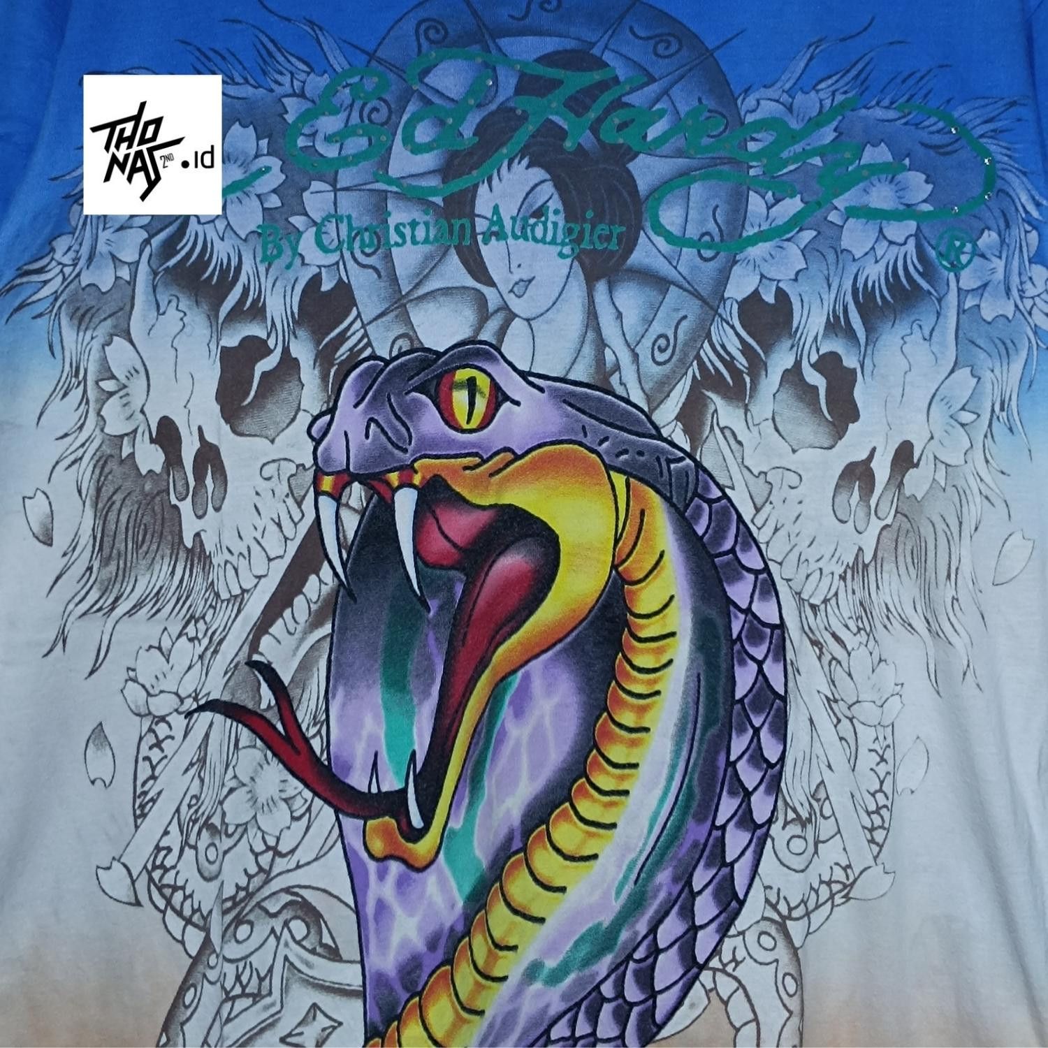 Ed Hardy Ed Hardy Christian Audigier snake t- shirt Size US M / EU 48-50 / 2 - 2 Thumbnail