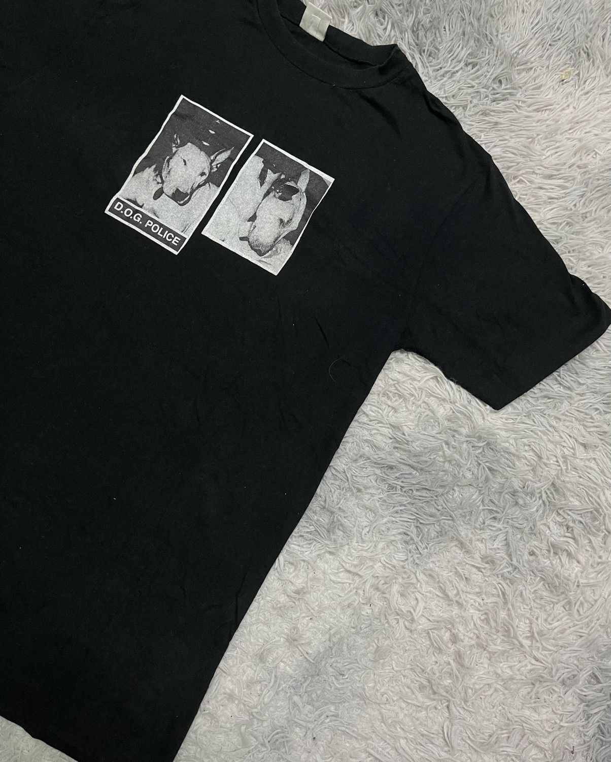 Benetton 90s UNITED COLOUR BENETTON D.O.G POLICE TSHIRT SINGLE STITCH Size US M / EU 48-50 / 2 - 3 Thumbnail
