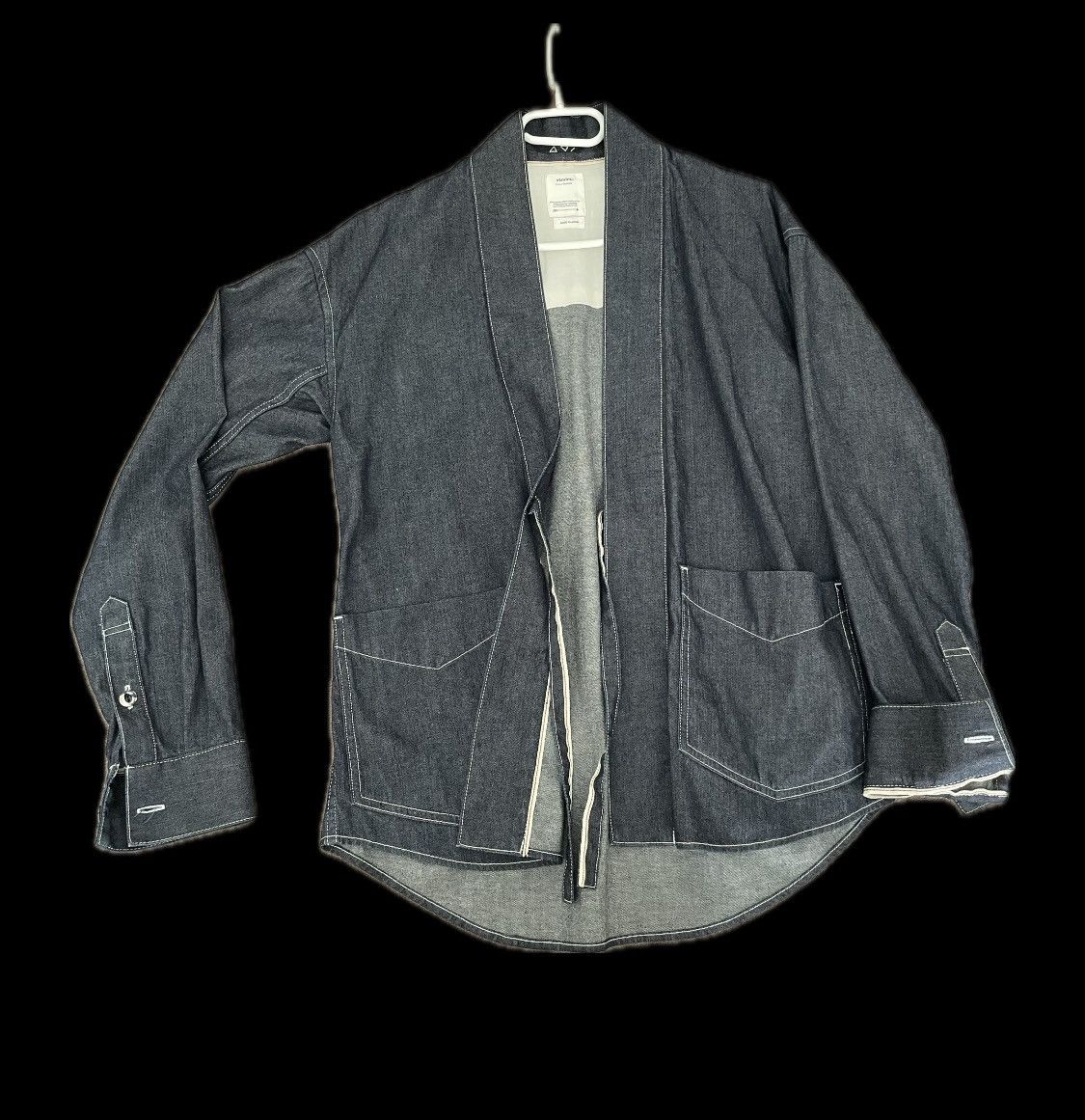 Image of Visvim Visvism Denim Kimono in Blue, Men's (Size Small)