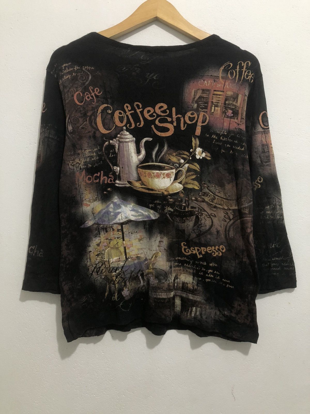 Beauty Beast Japan Gothic Poem Coffe Shop Art Full Print LongSlevee Size US M / EU 48-50 / 2 - 2 Thumbnail
